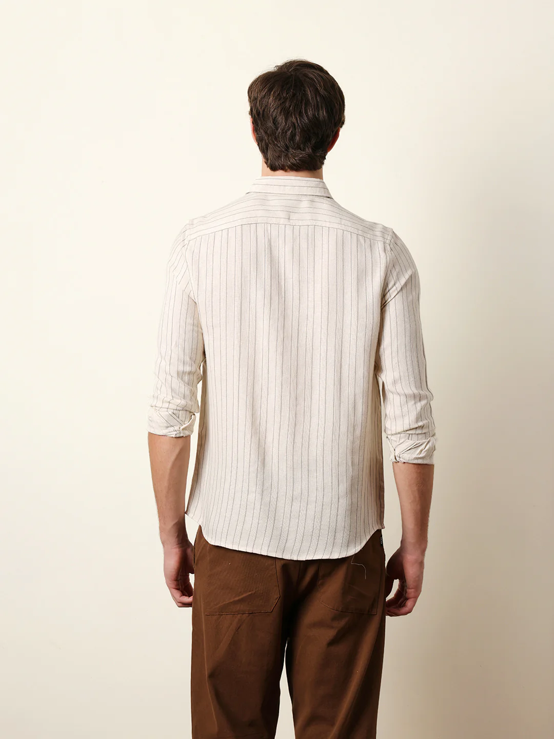 Men Striped Casual Full-Sleeve Shirt - Image 7