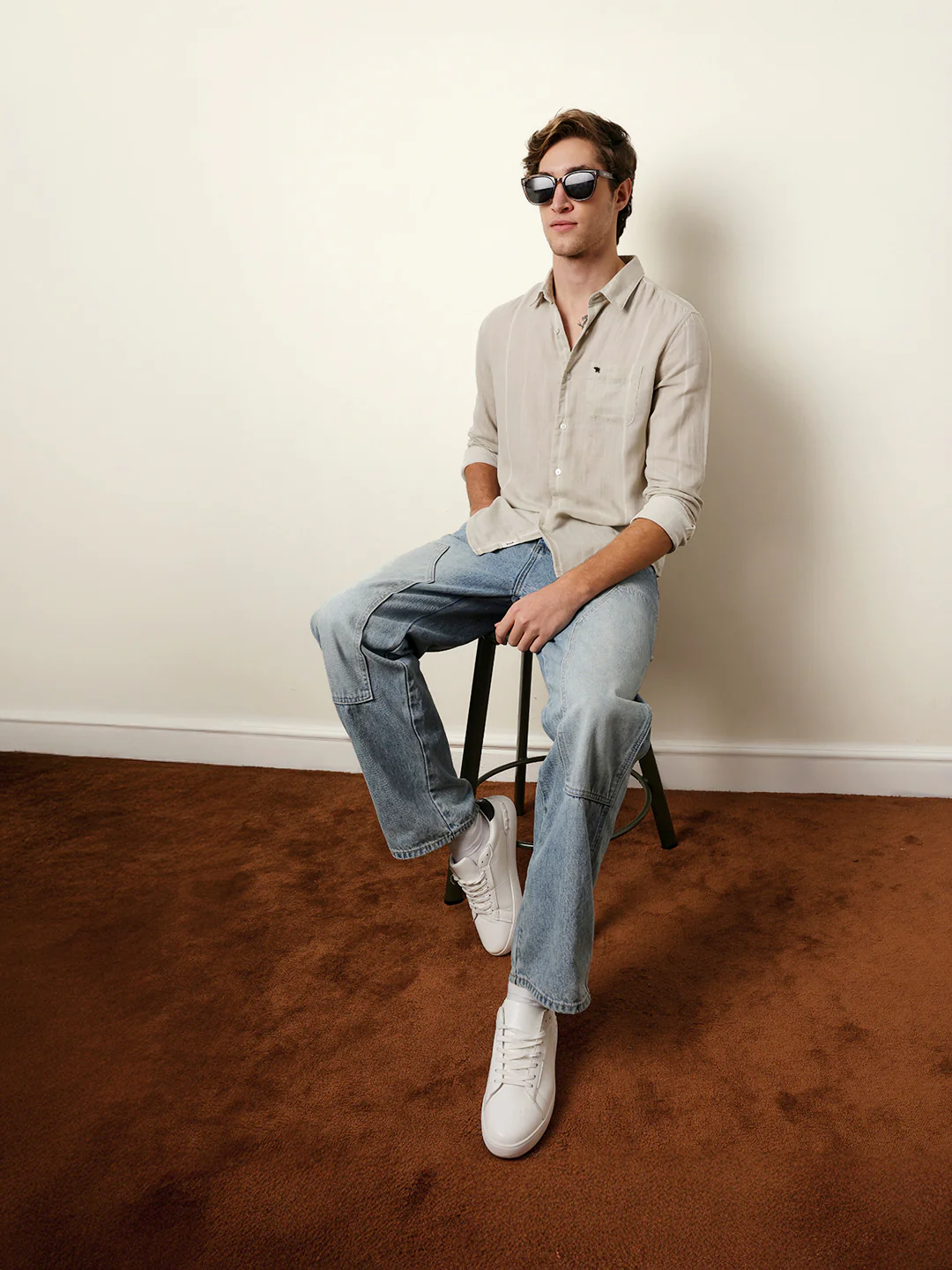Men Striped Casual Full-Sleeve Shirt - Image 2
