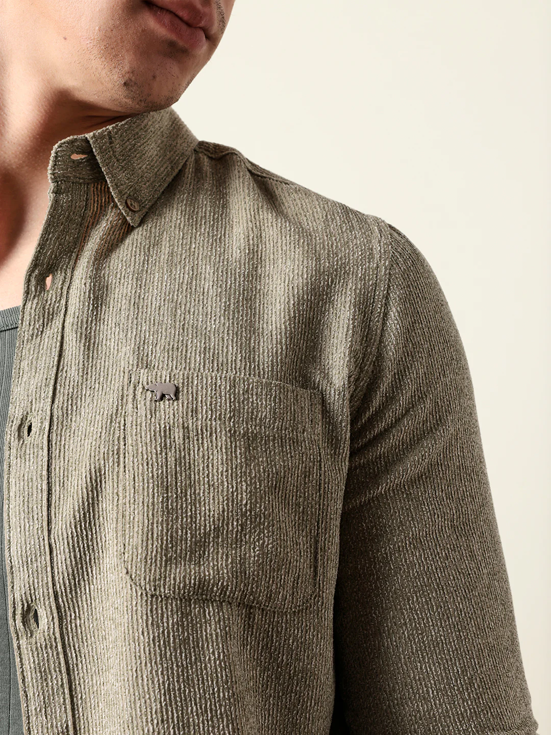 Men Striped Casual Full-Sleeve Shirt - Image 6