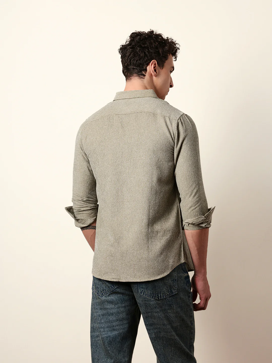 Men Striped Casual Full-Sleeve Shirt - Image 7