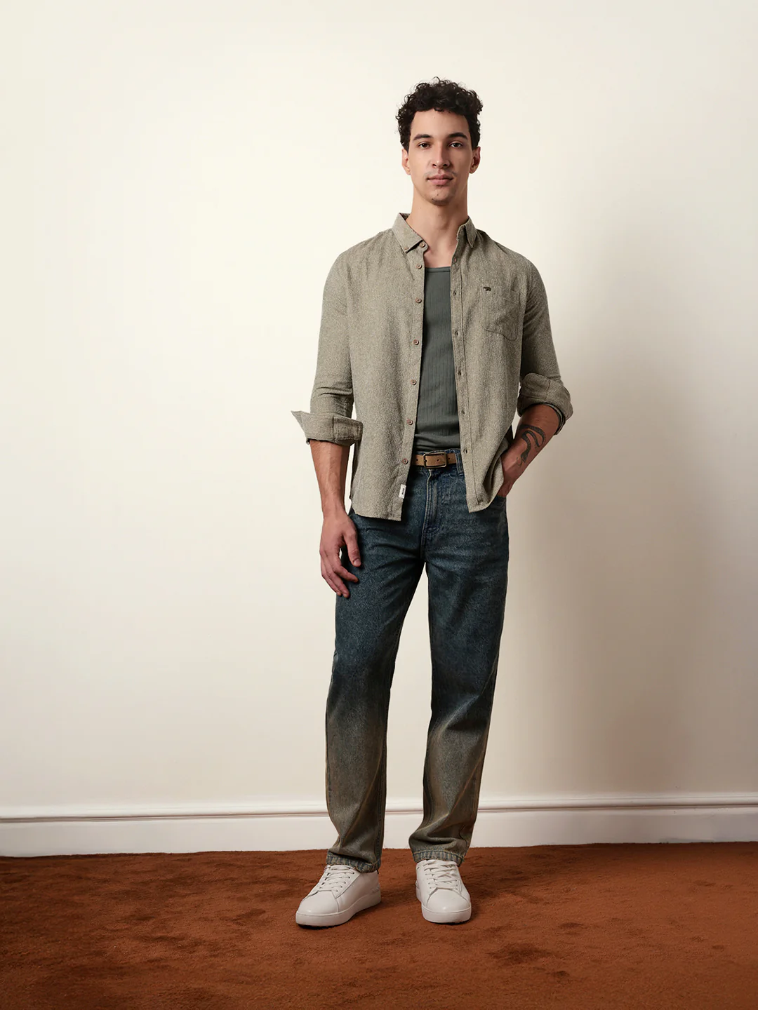 Men Striped Casual Full-Sleeve Shirt - Image 8