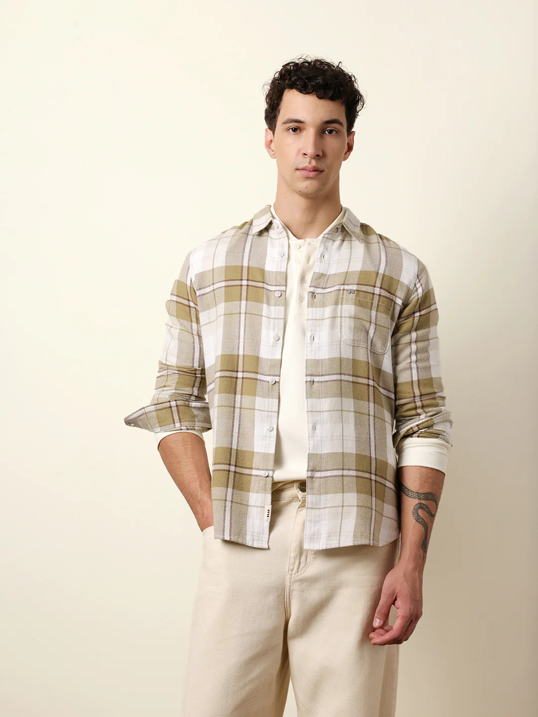 Men Striped Casual Full-Sleeve Shirt - Image 3