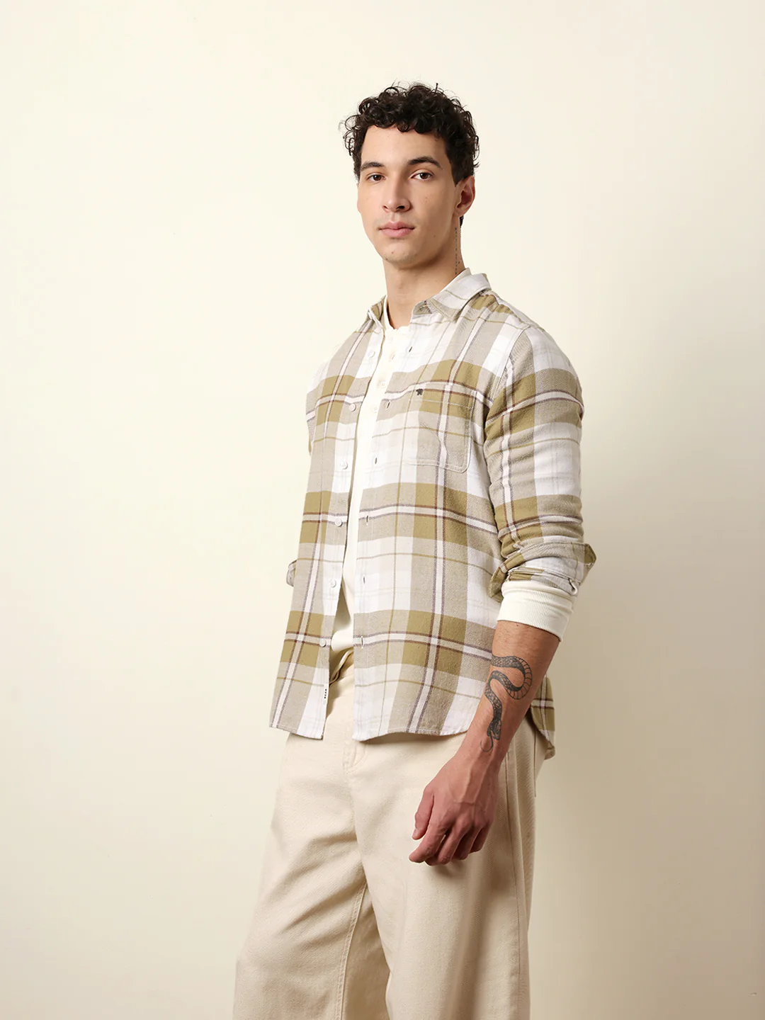 Men Striped Casual Full-Sleeve Shirt - Image 4