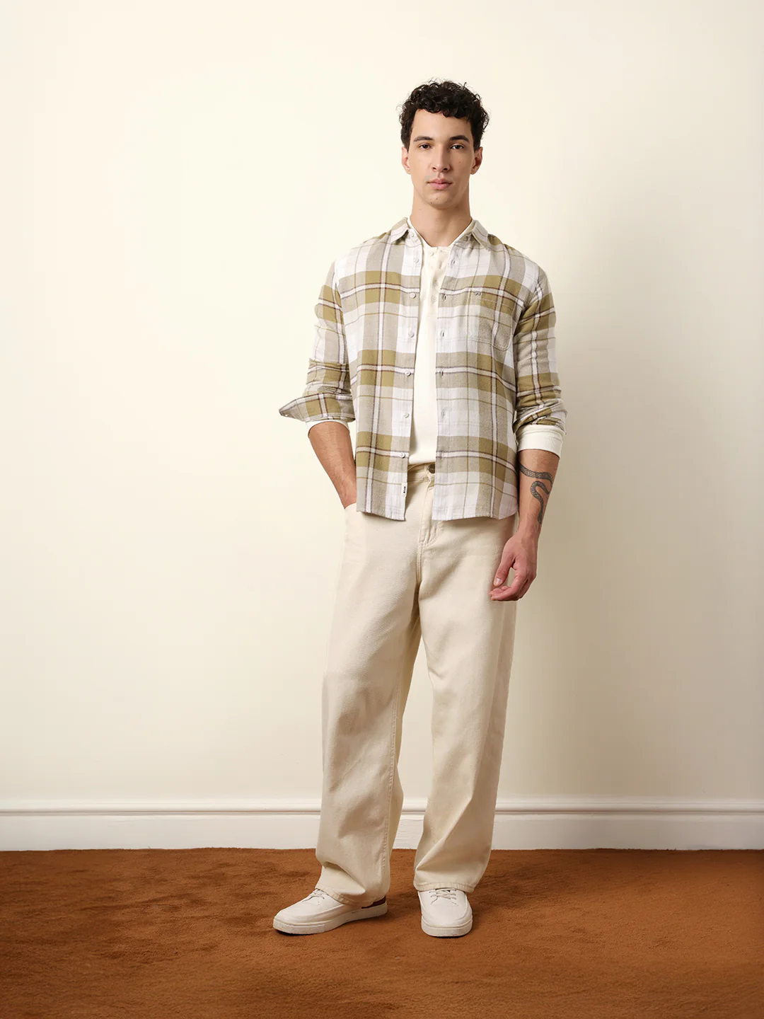 Men Striped Casual Full-Sleeve Shirt - Image 8
