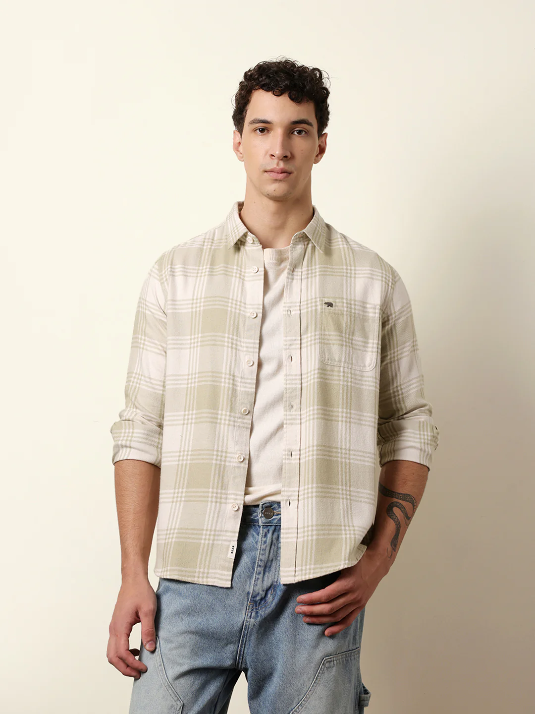 Men Striped Casual Full-Sleeve Shirt - Image 3