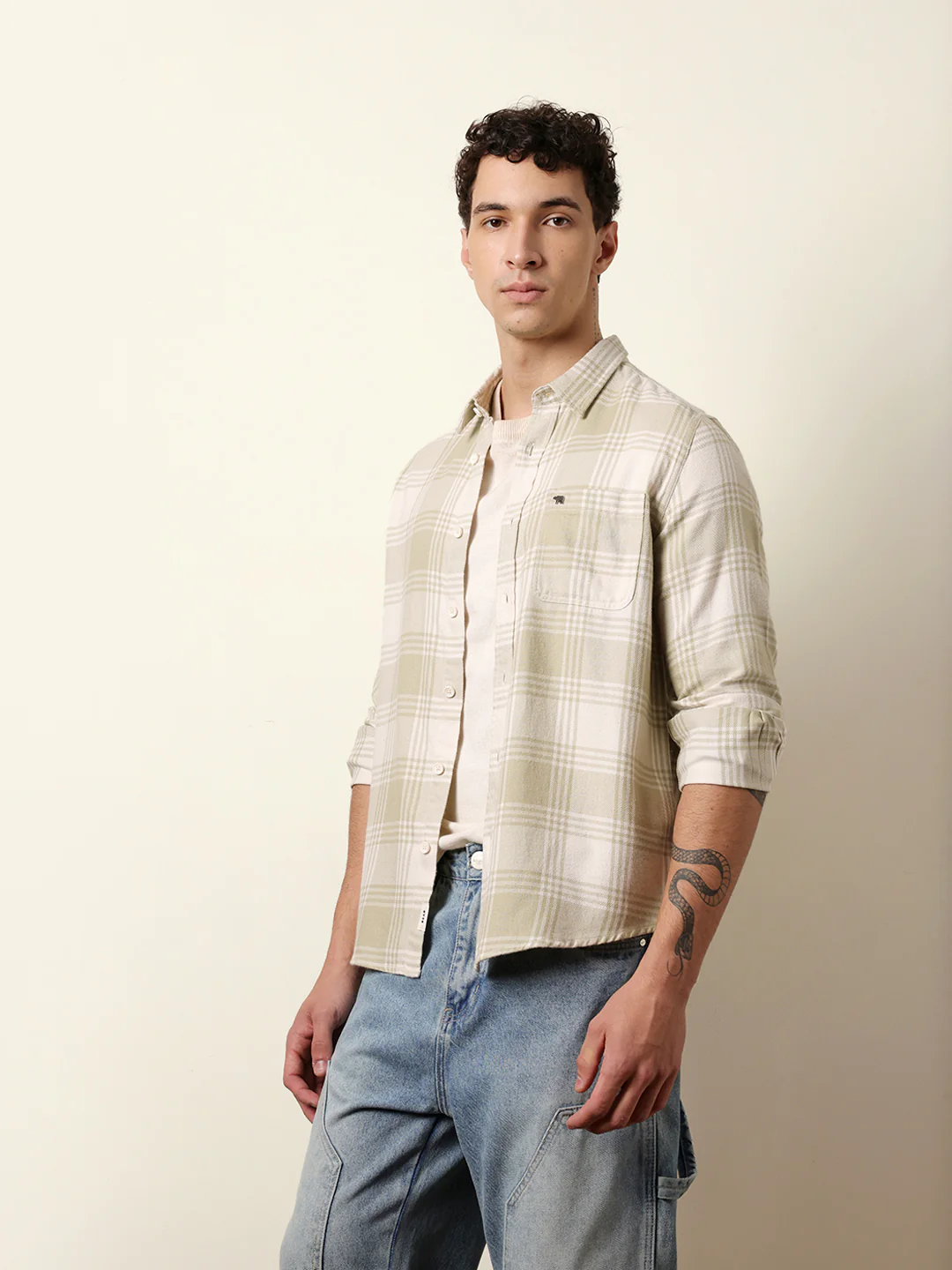 Men Striped Casual Full-Sleeve Shirt - Image 4