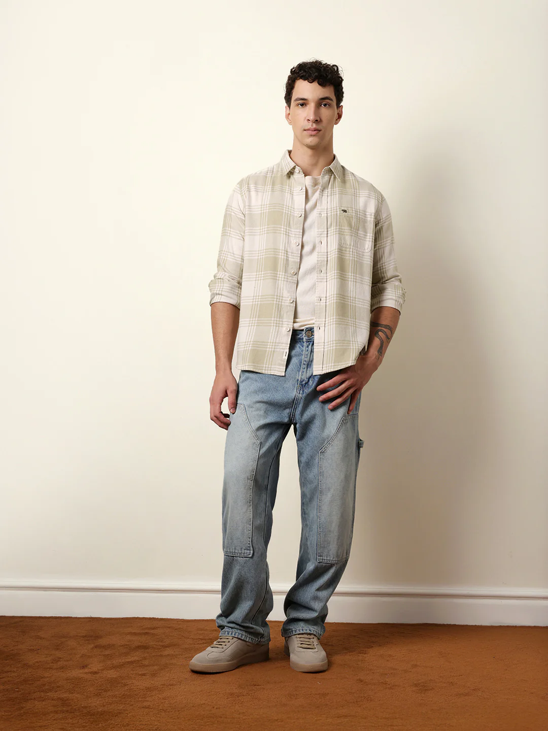 Men Striped Casual Full-Sleeve Shirt - Image 8