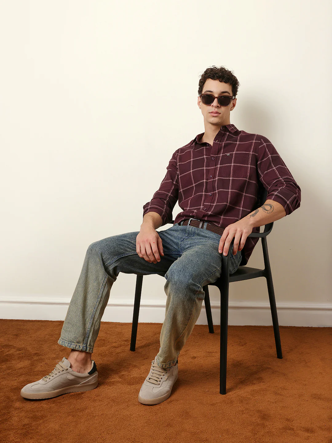 Men Striped Casual Full-Sleeve Shirt - Image 2