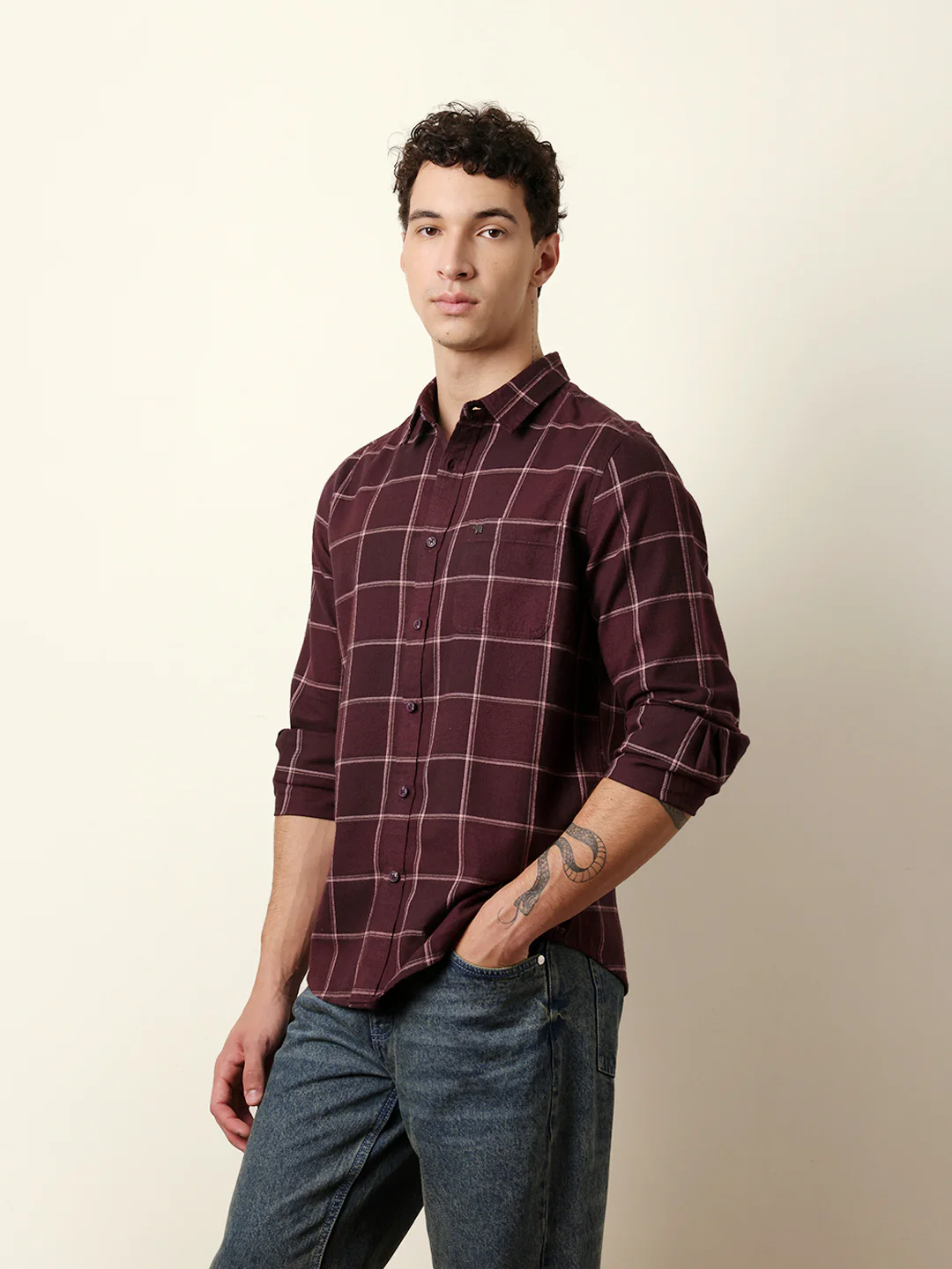 Men Striped Casual Full-Sleeve Shirt - Image 4