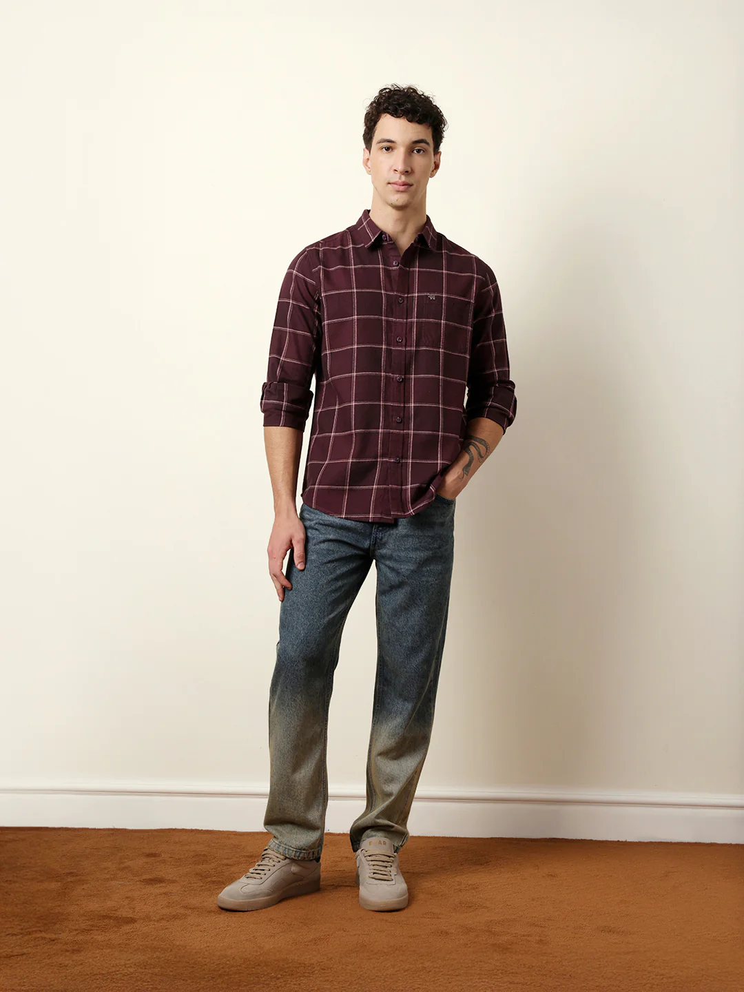 Men Striped Casual Full-Sleeve Shirt - Image 8