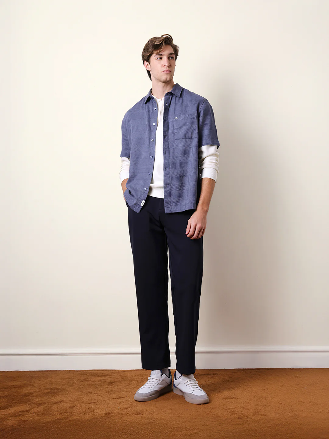 Men Striped Casual Half-Sleeve Shirt - Image 8