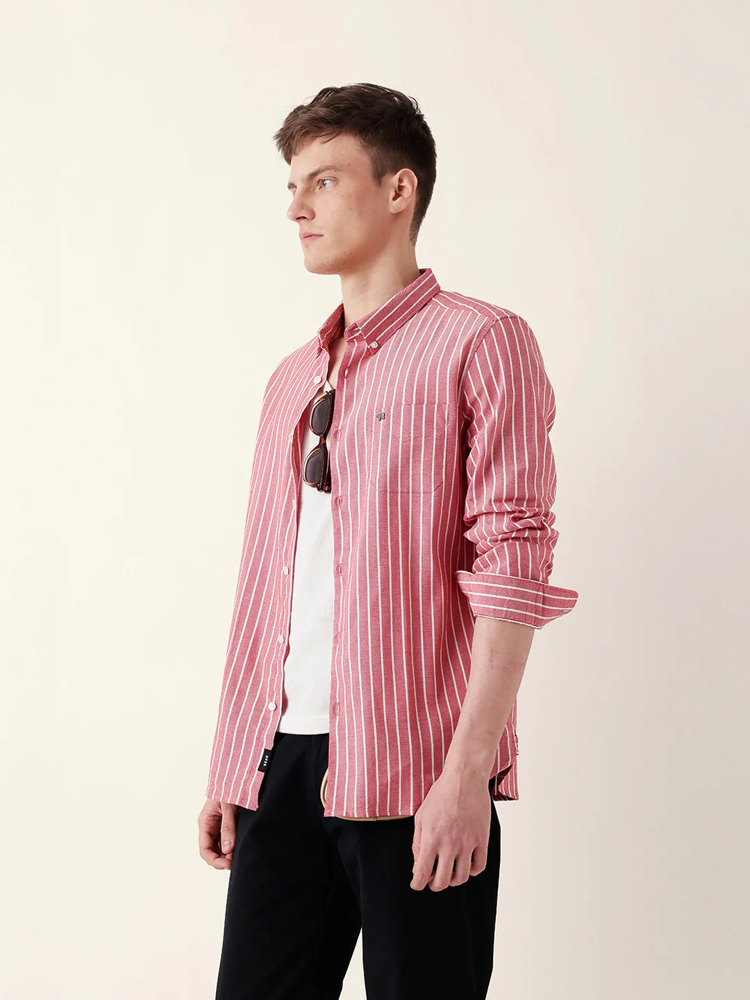 Men Striped Casual Shirt - Image 4