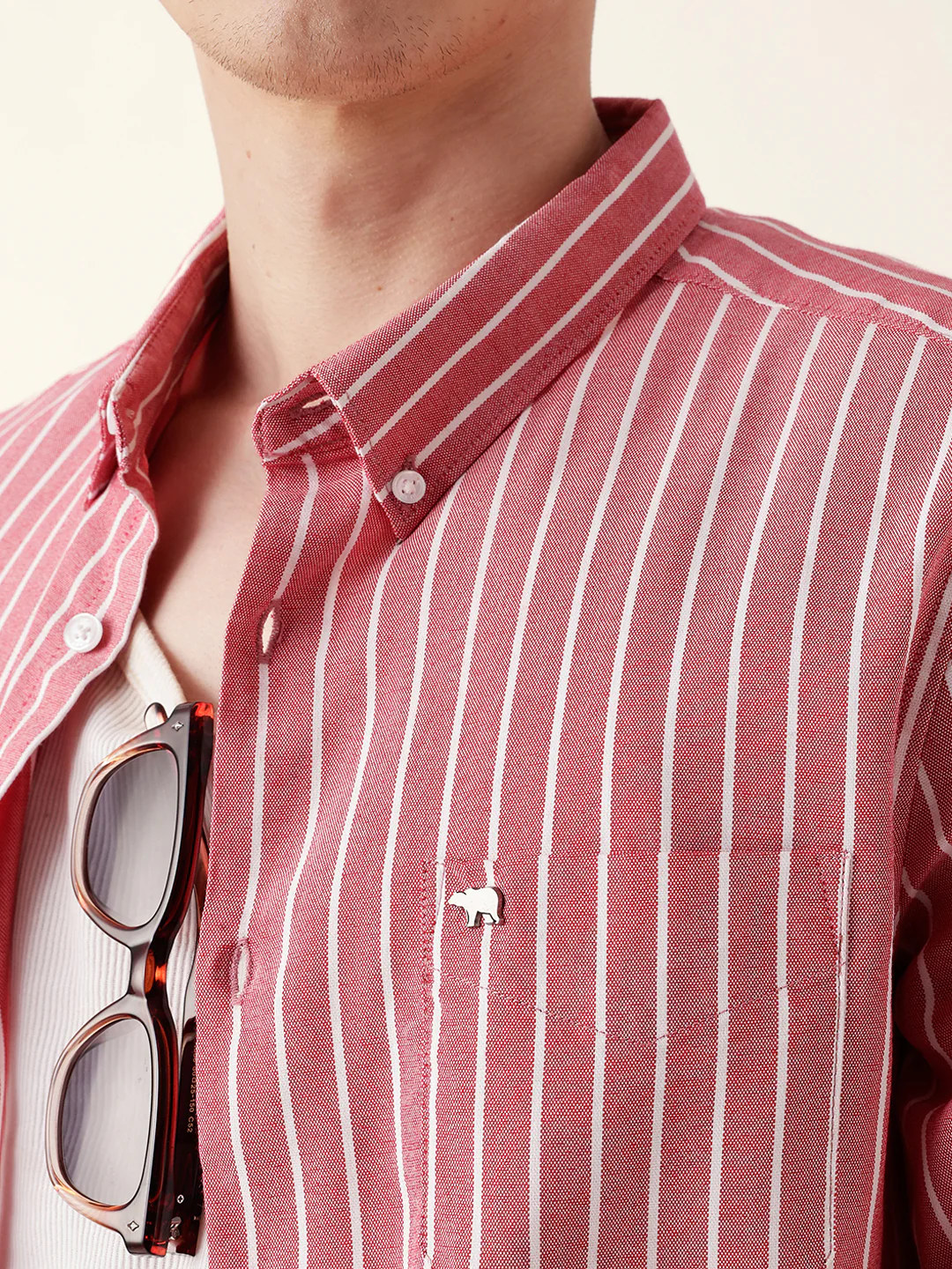 Men Striped Casual Shirt - Image 6