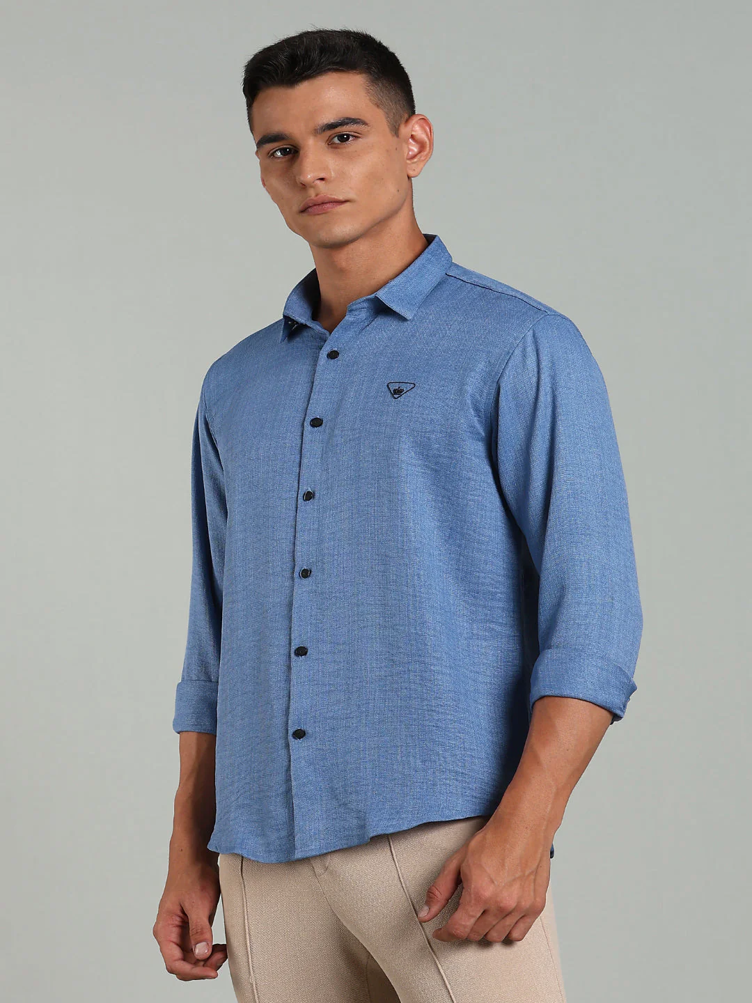Men Striv Blue Solid Shirt - Image 3
