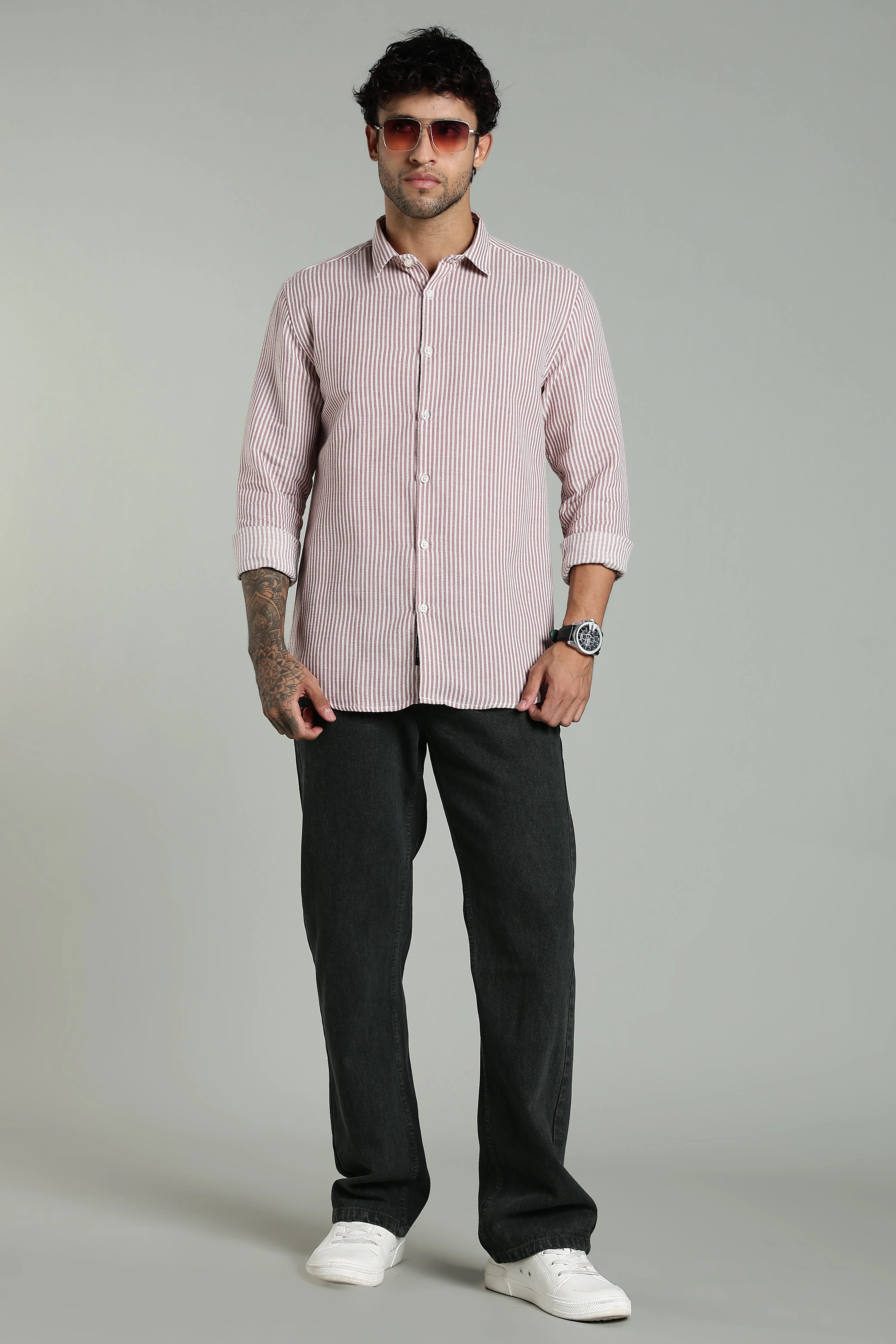 Men Striv Blue Solid Shirt - Image 7