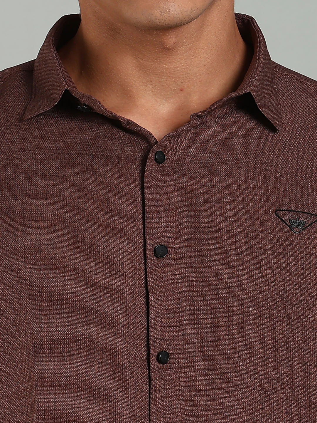 Men Striv Brown Solid Shirt - Image 6
