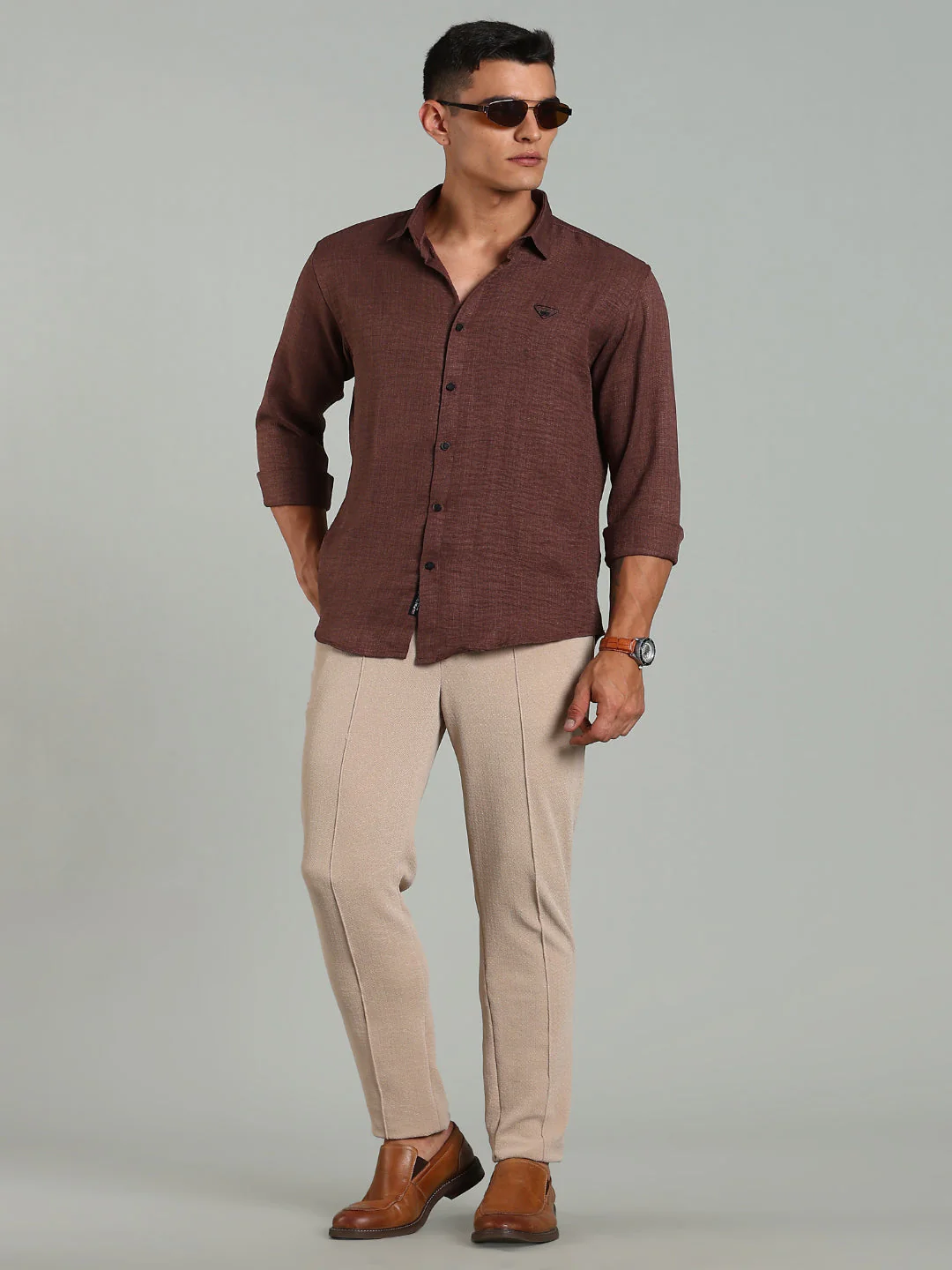 Men Striv Green Solid Shirt - Image 6