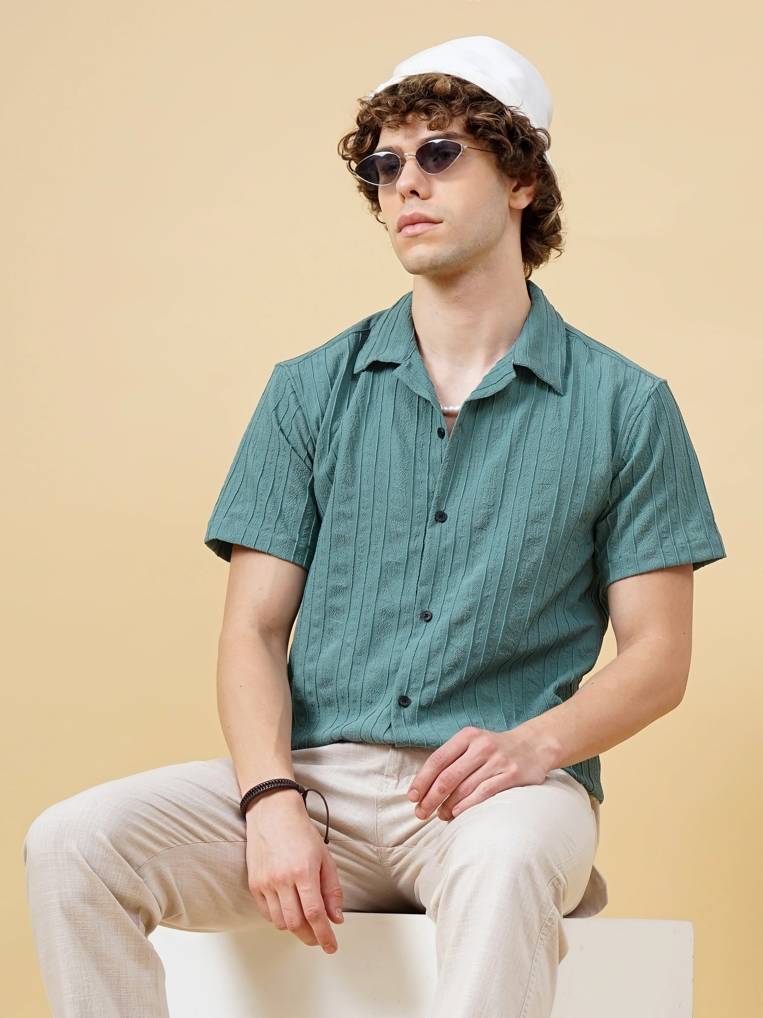 Men Strix Striped White Shirt - Image 6