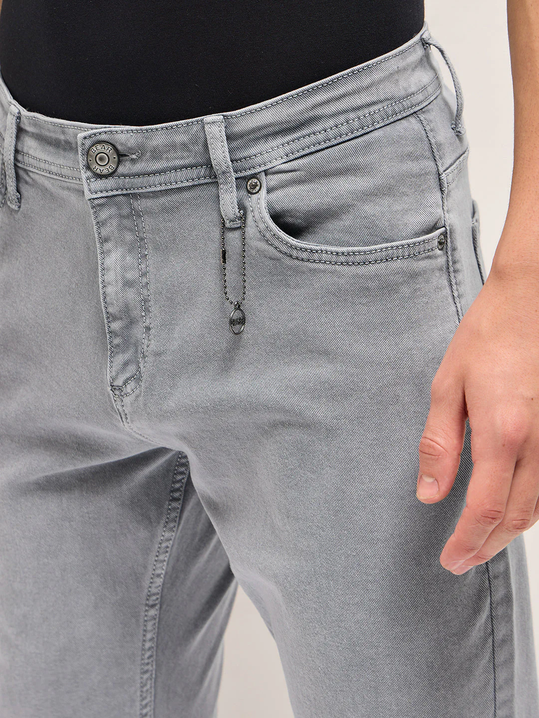 Men Stylish Grey Jeans - Image 5