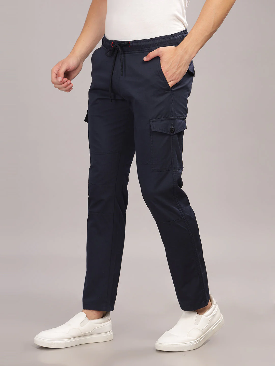 Men Suave Navy Cargo Pant - Image 6