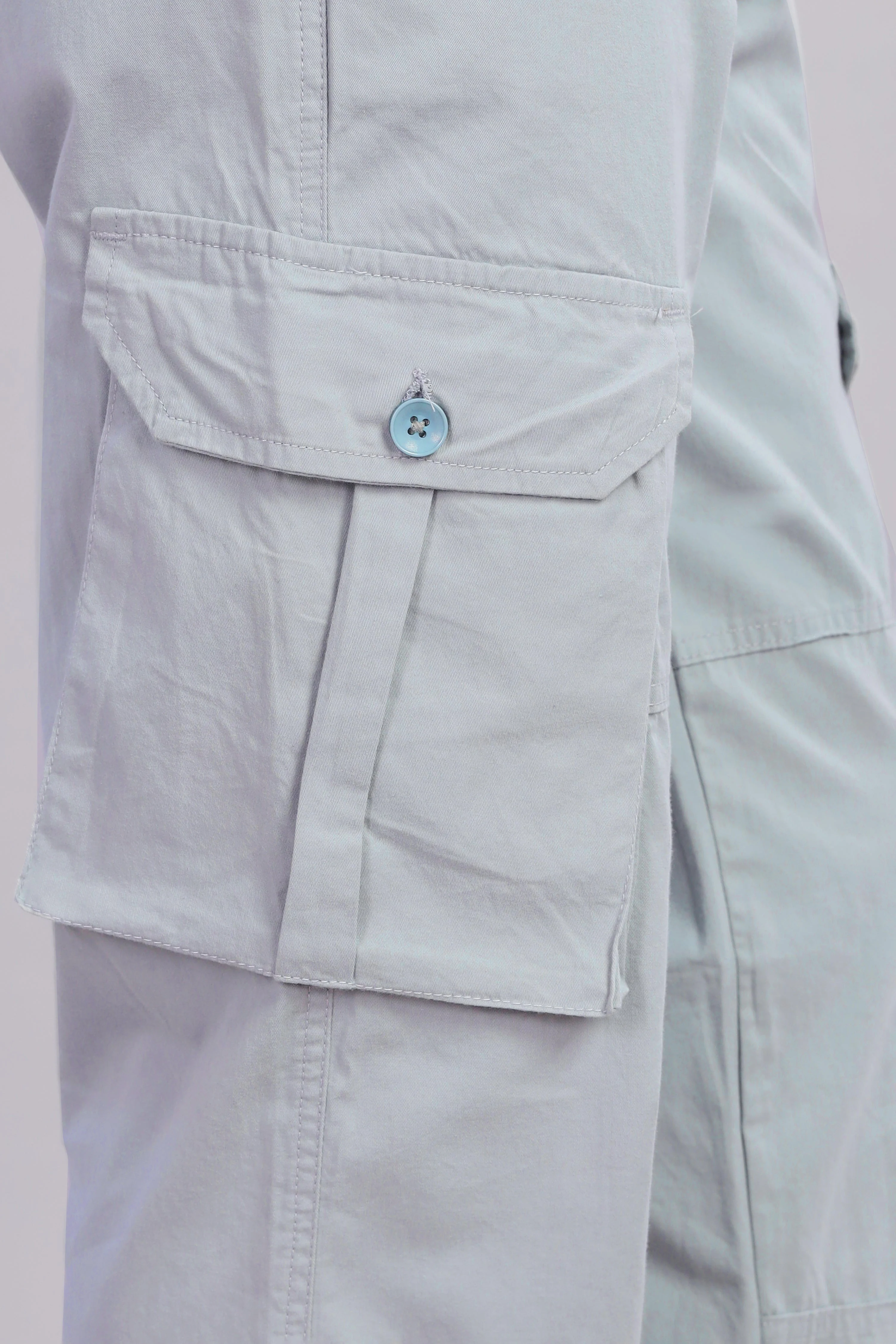 Men Sway Blue Parachute Cargo Pant - Image 4