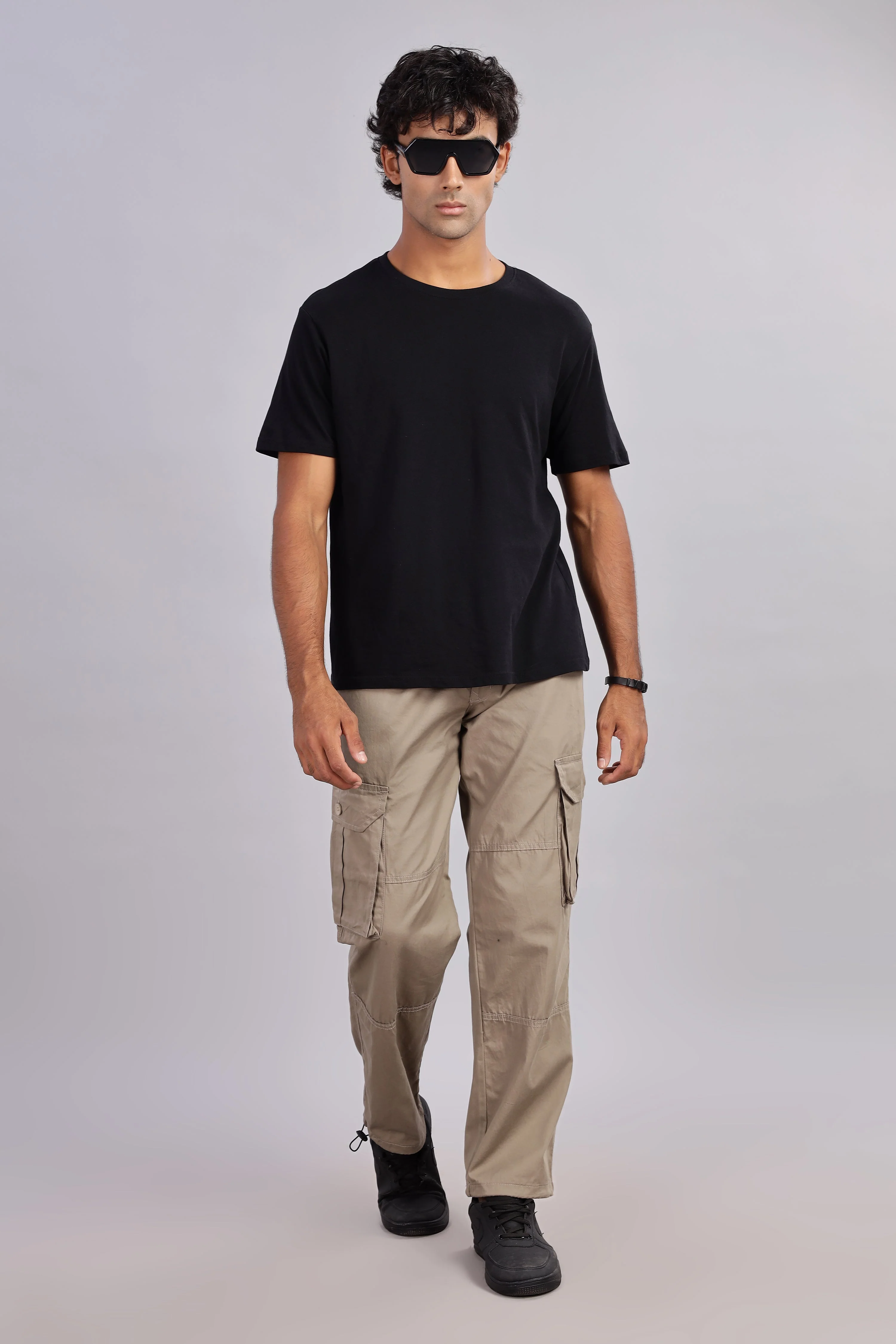 Men Sway Brown Parachute Cargo Pant - Image 6