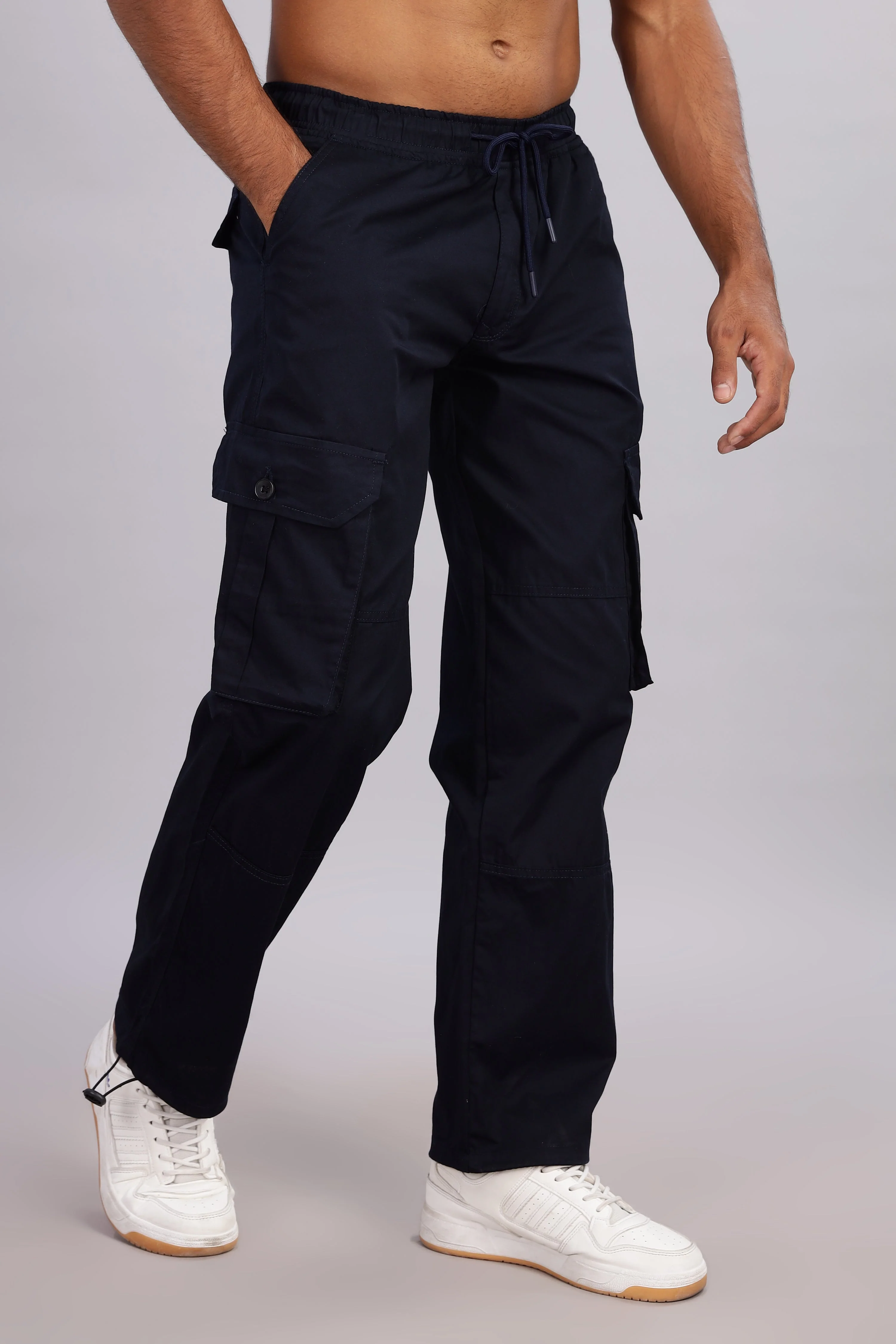 Men Sway Navy Parachute Cargo Pant - Image 3