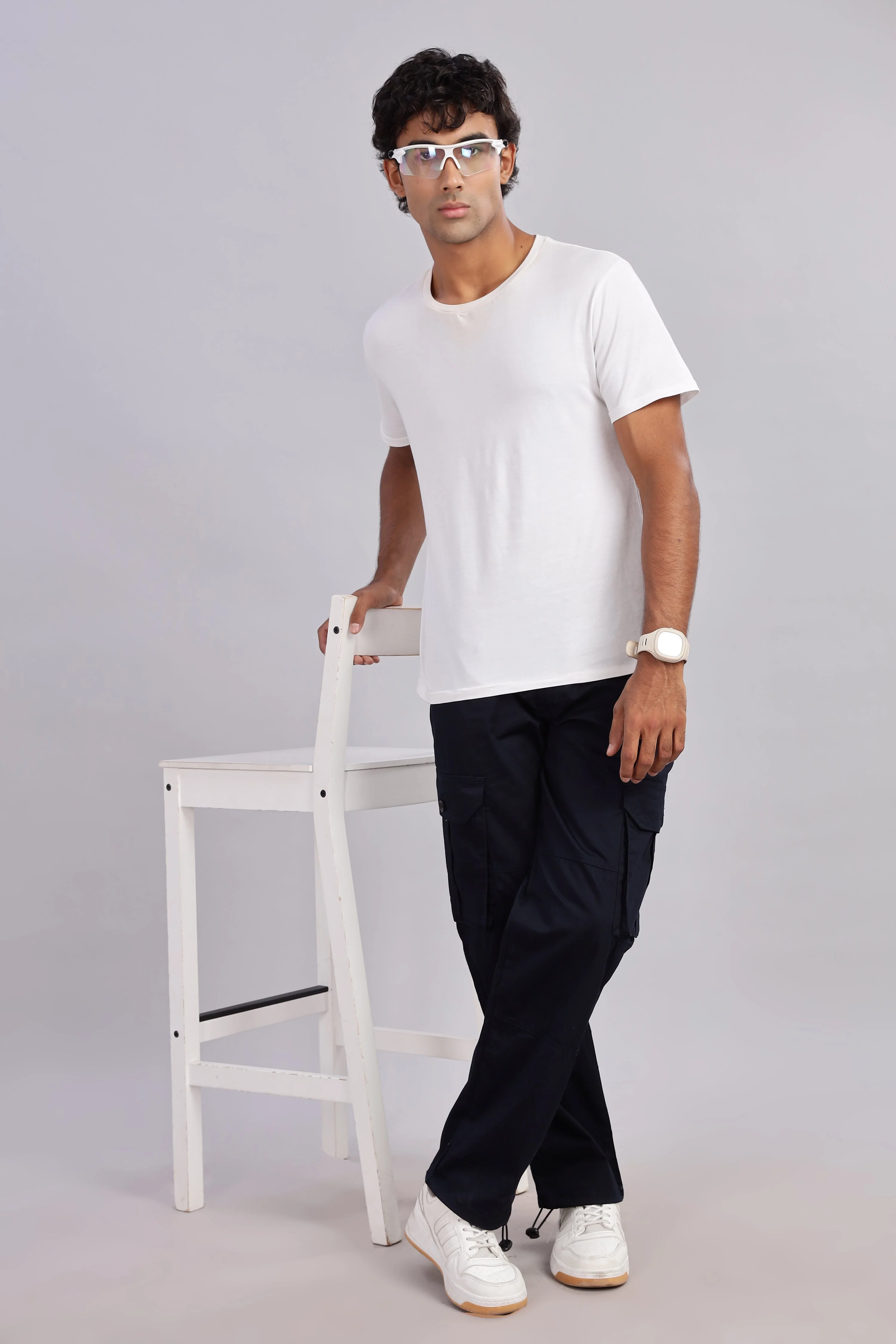 Men Sway Navy Parachute Cargo Pant - Image 5