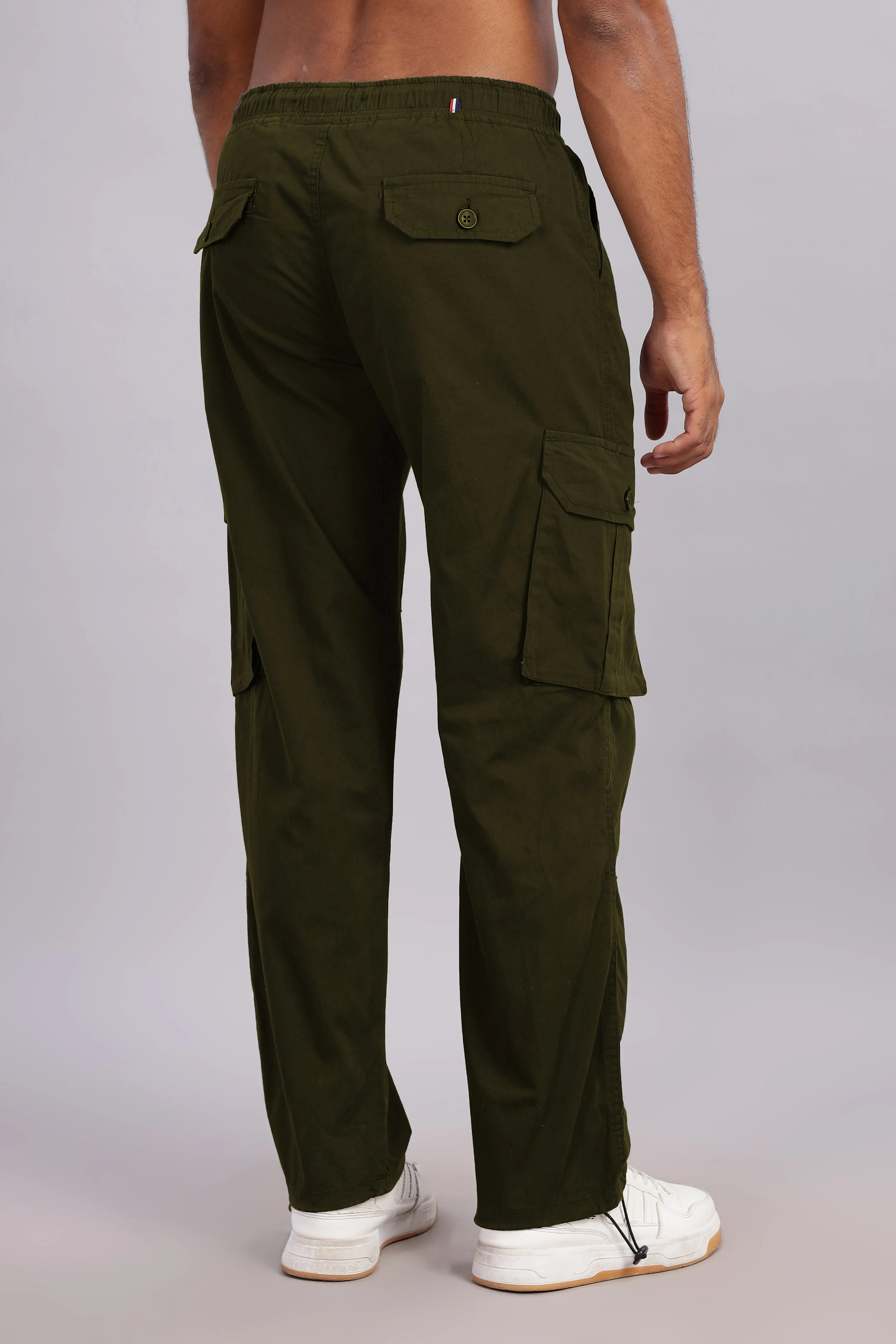 Men Sway Olive Parachute Cargo Pant - Image 2