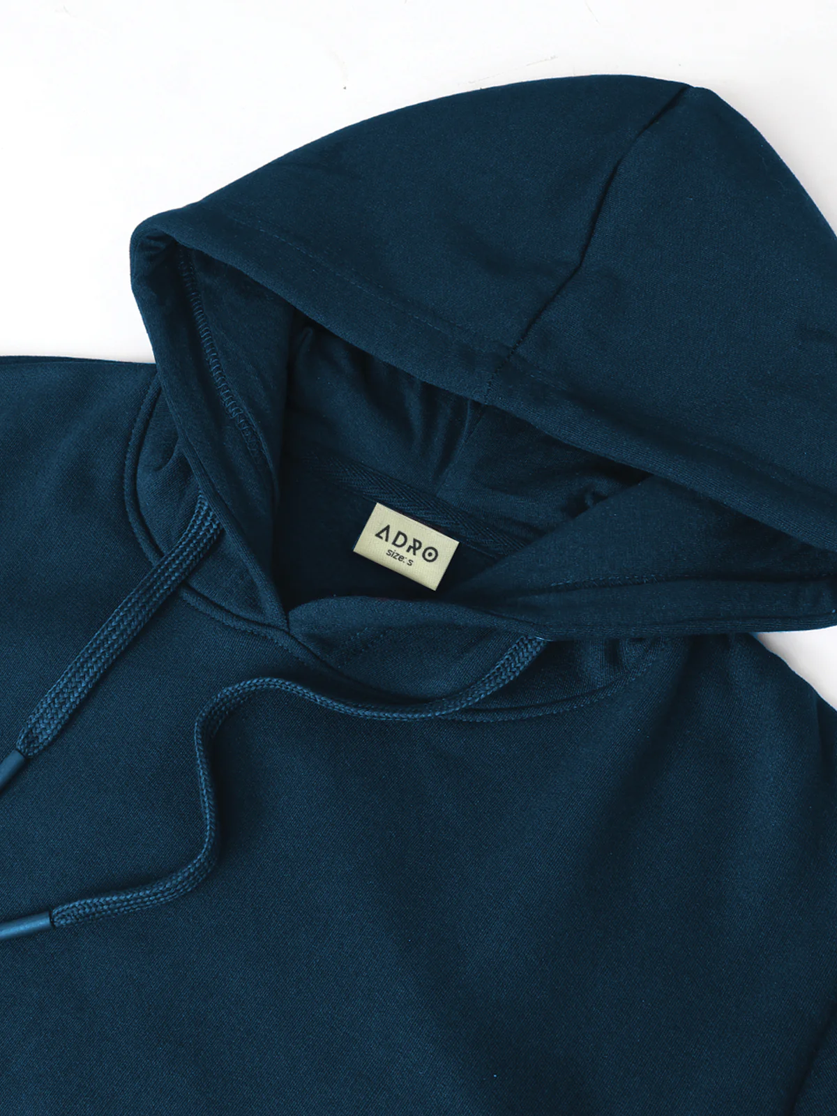 Men Teal Cotton Fleece Printed Hoodie - Image 5