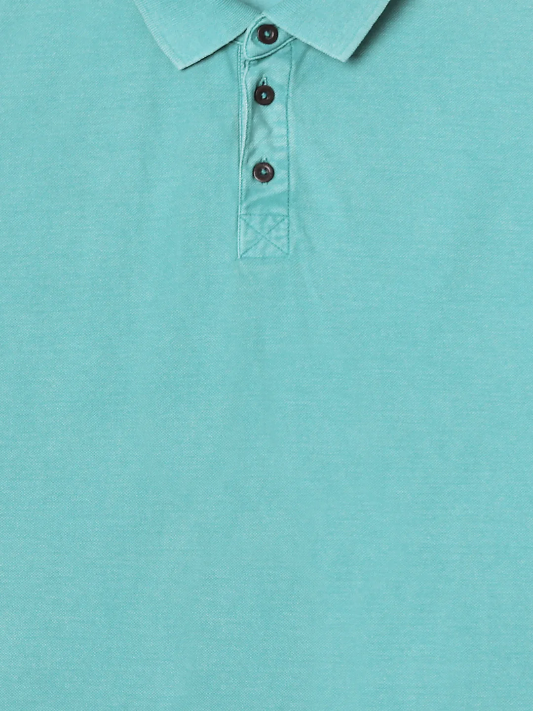 Men Teal Drop Shoulder Oversize Polo T-Shirt - Image 8