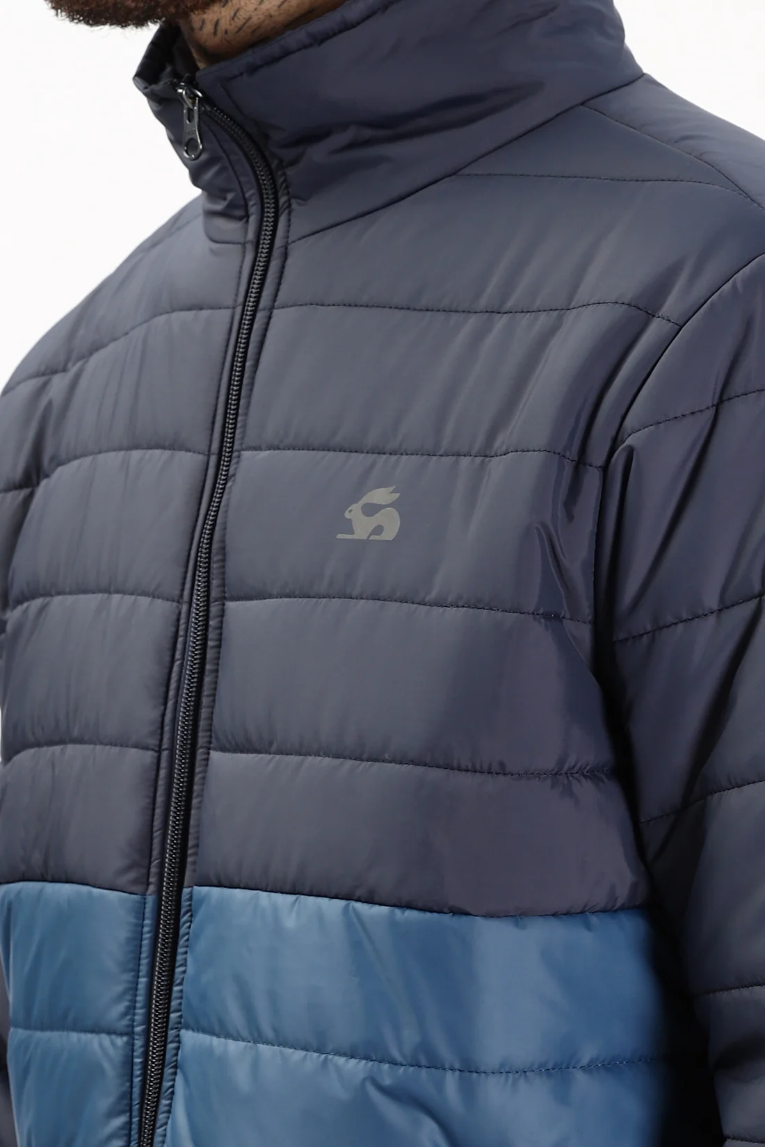 Men Teal Winter Ready Bomber Jacket - Image 4