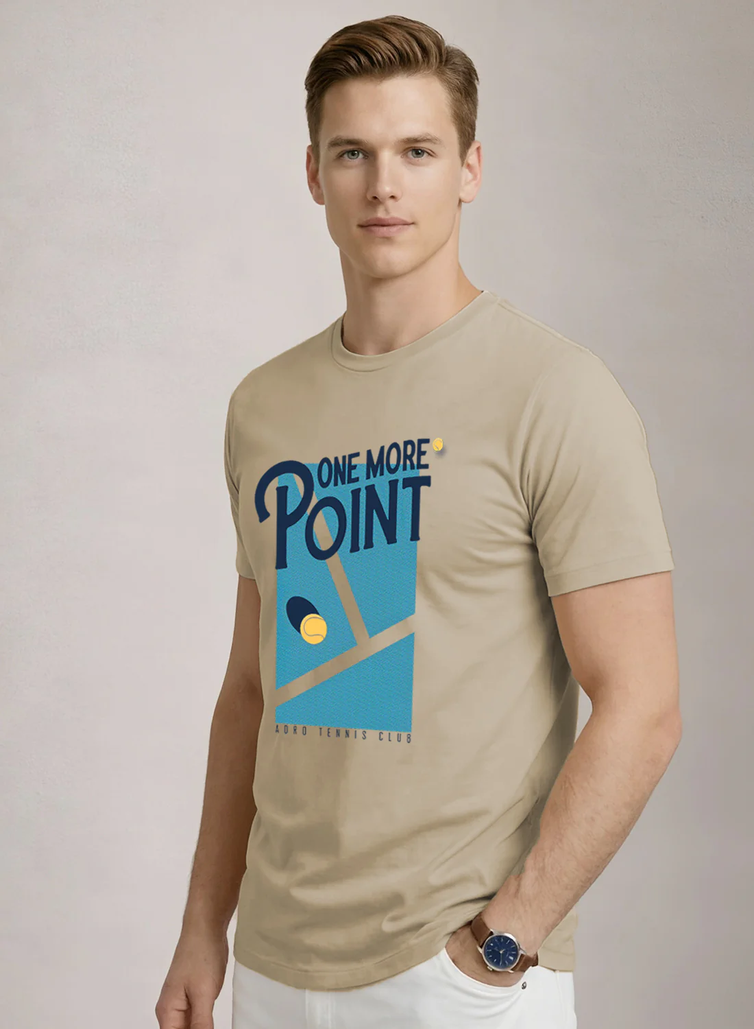 Men Tennis Printed T-Shirt - Image 3