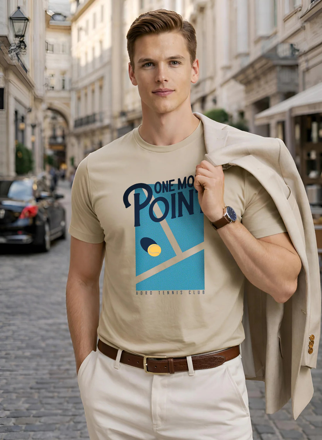 Men Tennis Printed T-Shirt - Image 5