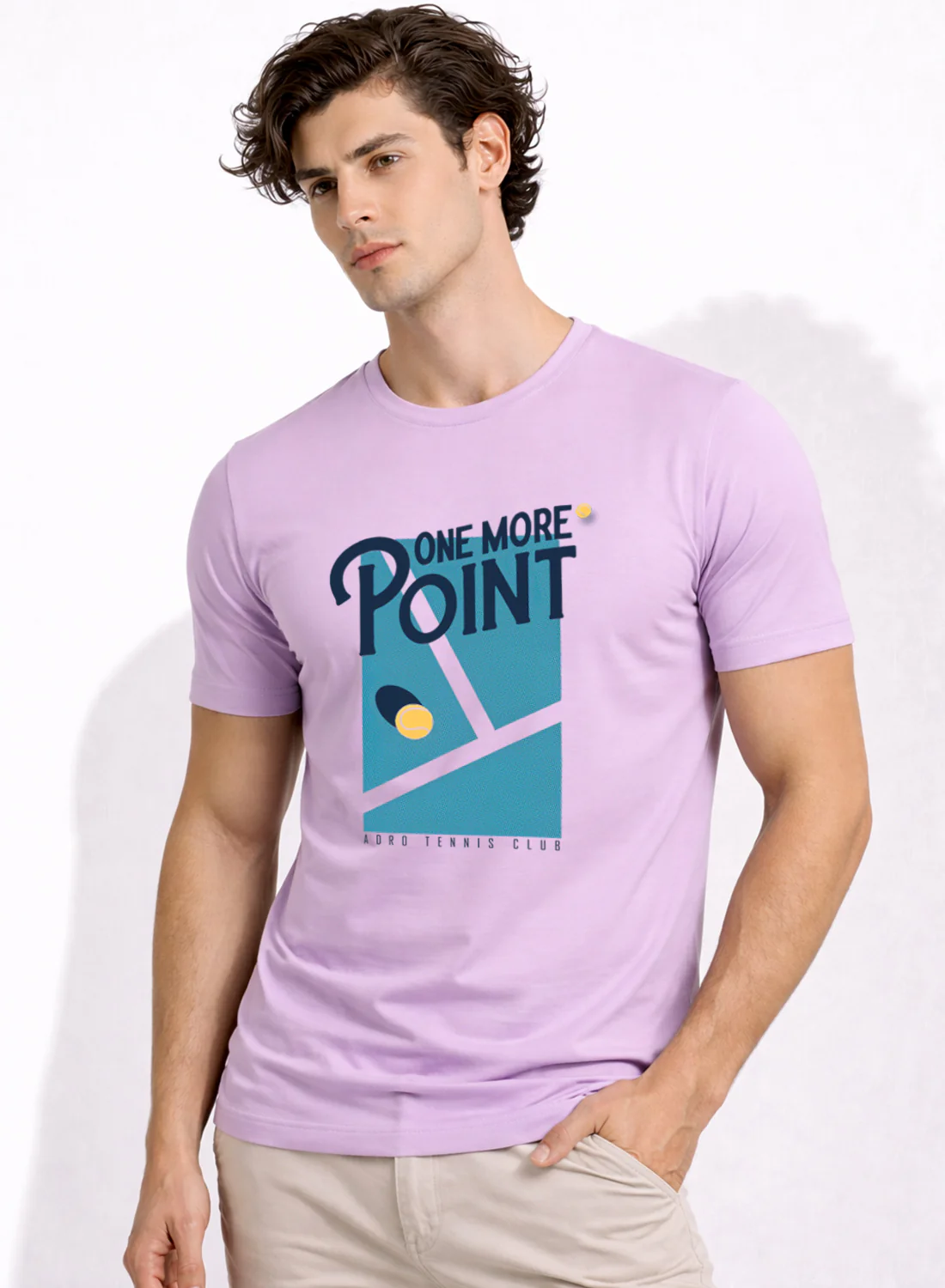 Men Tennis Printed T-Shirt - Image 3