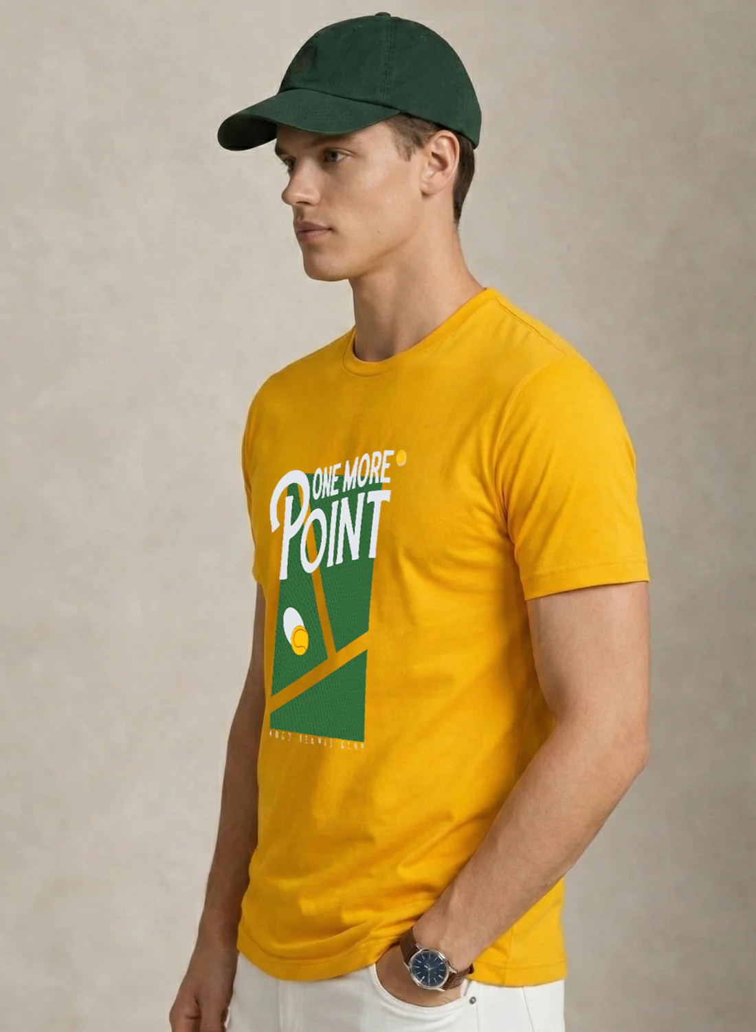 Men Tennis Printed T-Shirt - Image 3