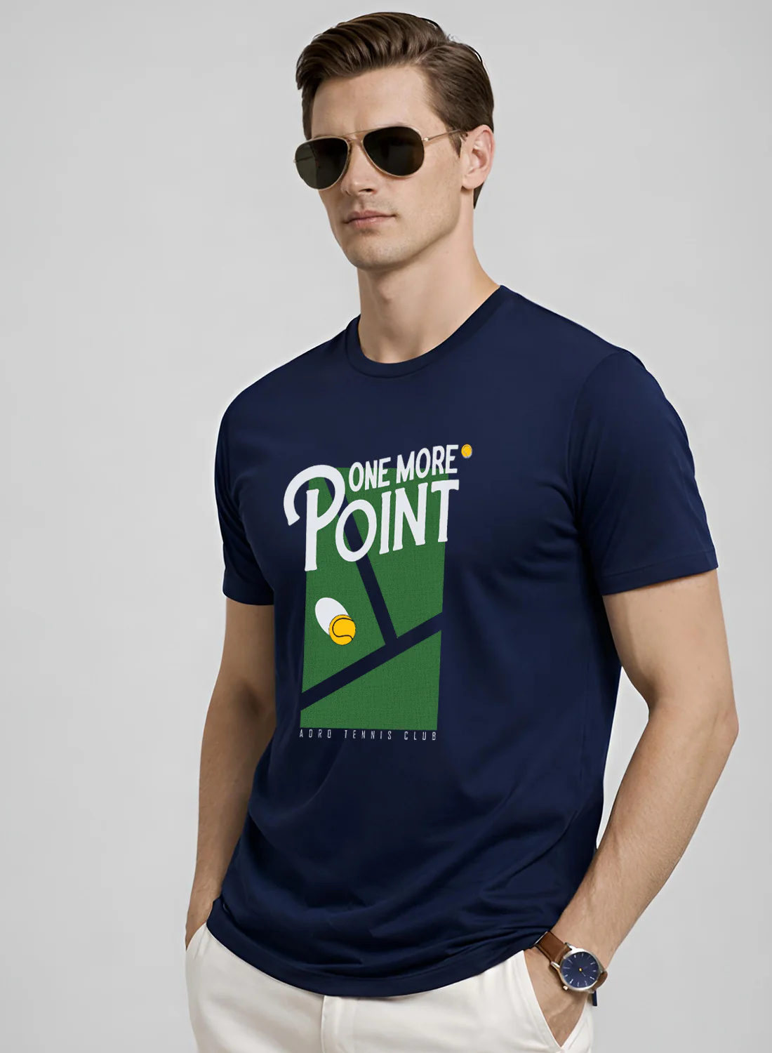 Men Tennis Printed T-Shirt - Image 3