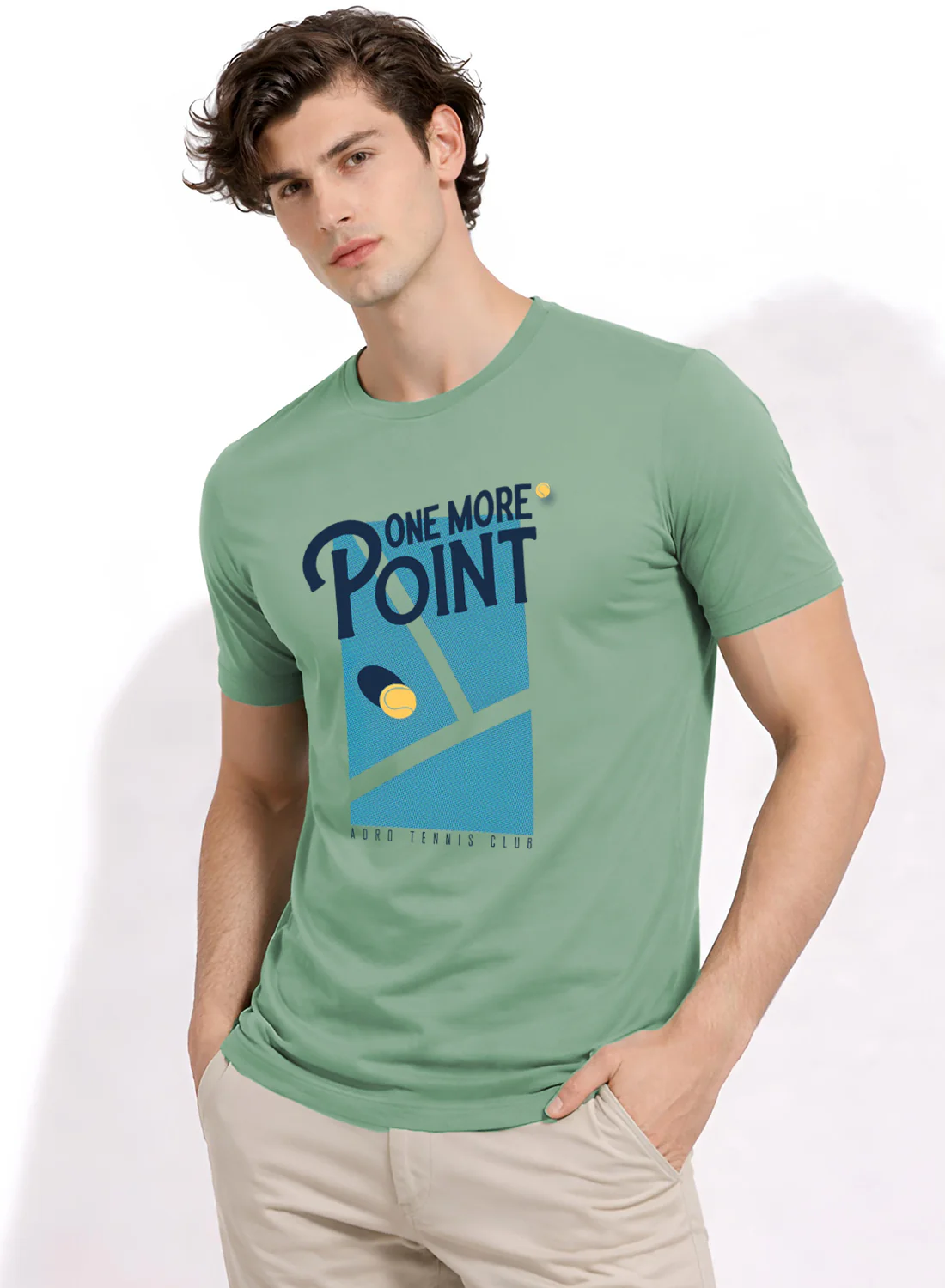 Men Tennis Printed T-Shirt - Image 3