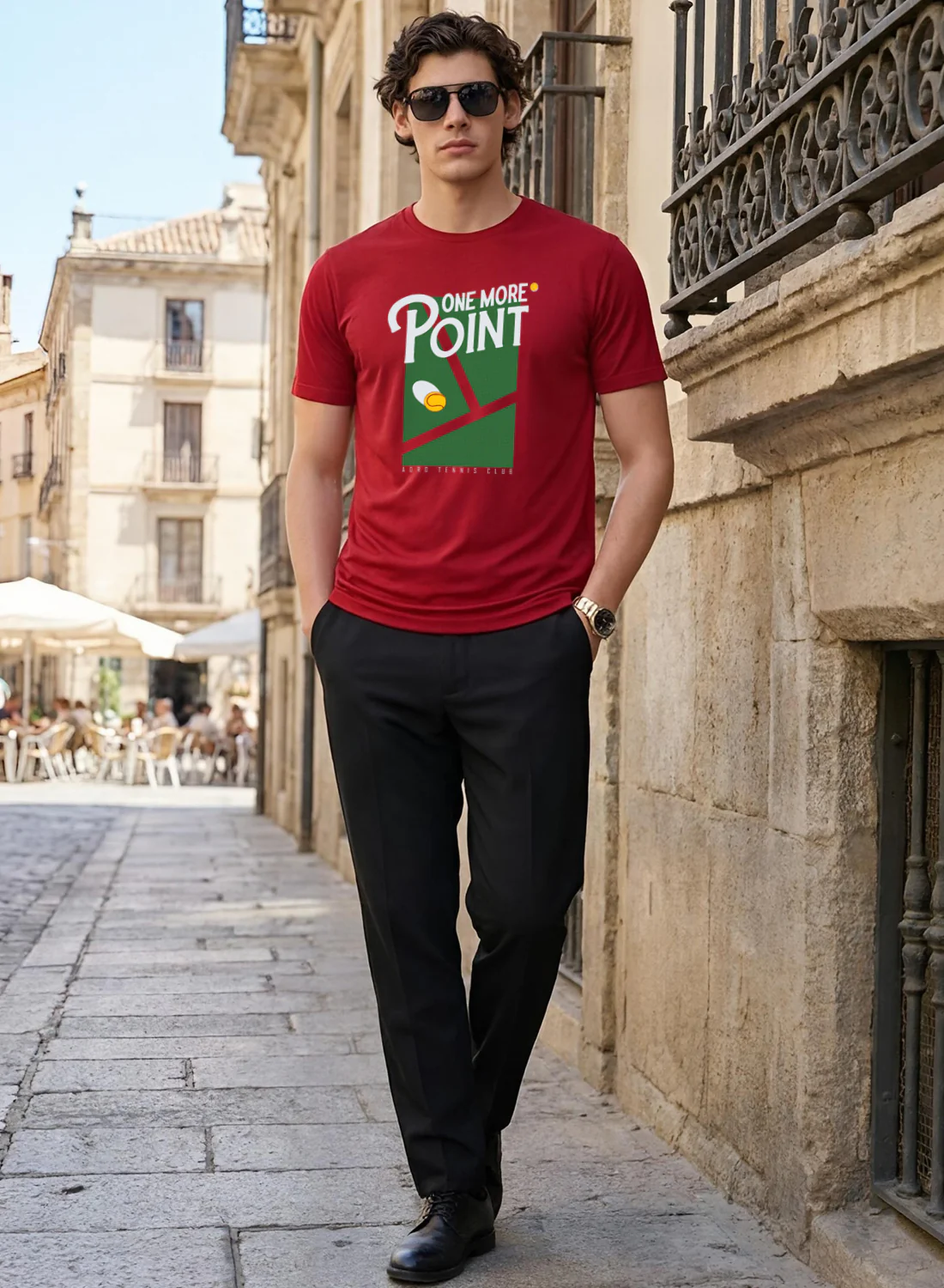 Men Tennis Printed T-Shirt - Image 5