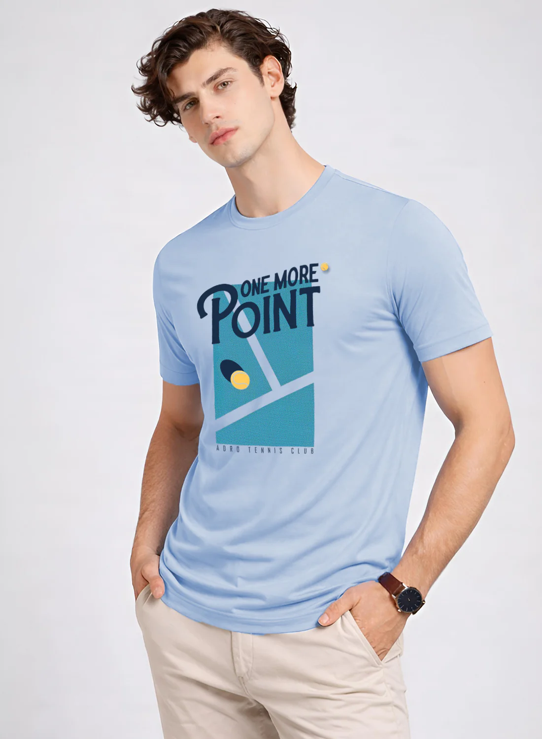 Men Tennis Printed T-Shirt - Image 3