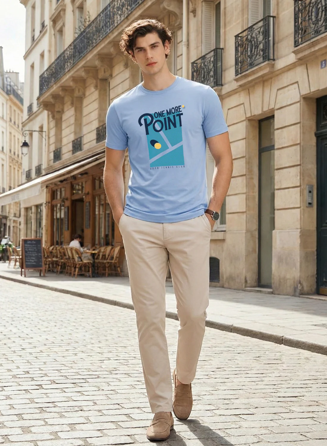 Men Tennis Printed T-Shirt - Image 5