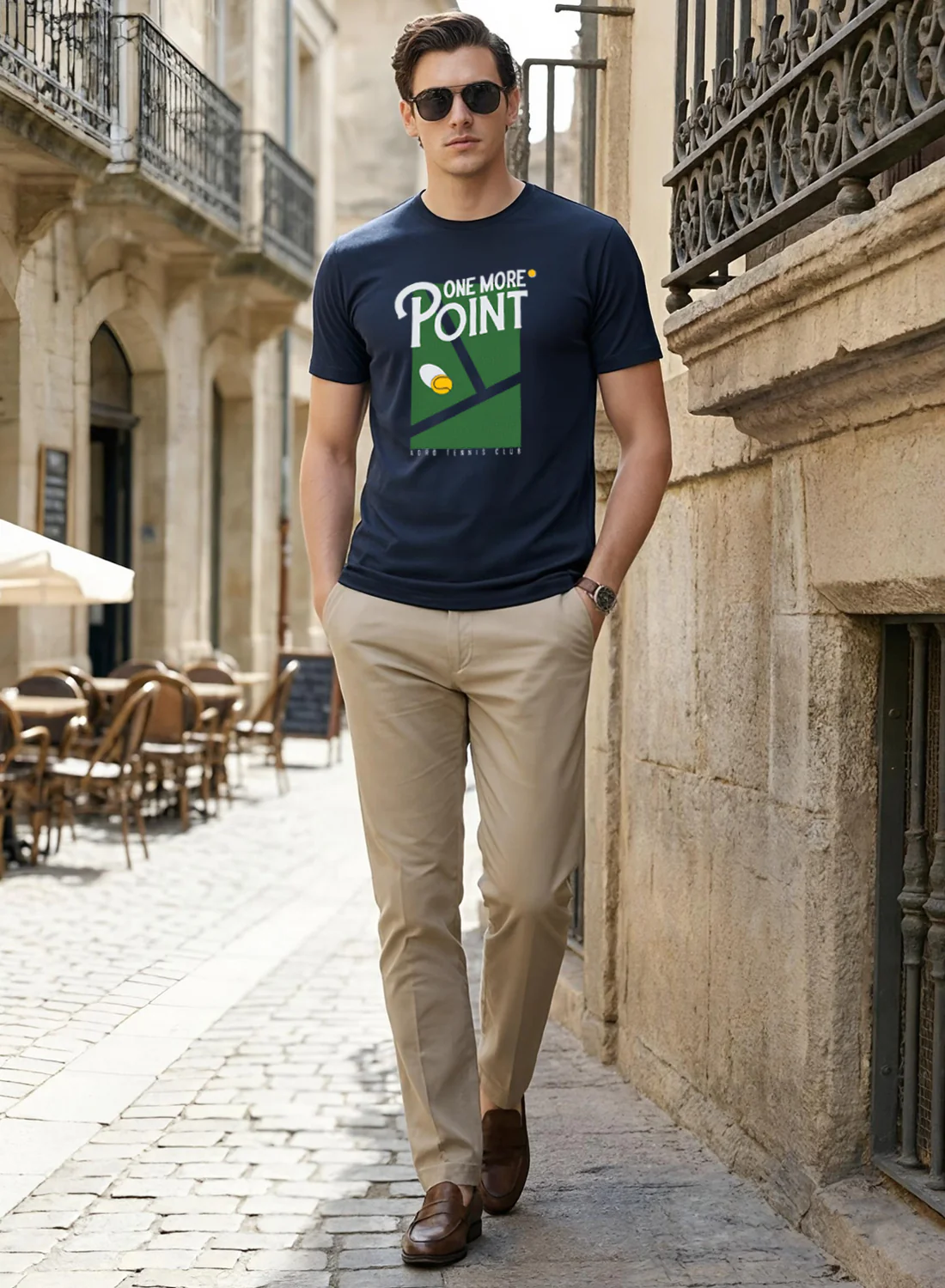 Men Tennis Printed T-Shirt - Image 5