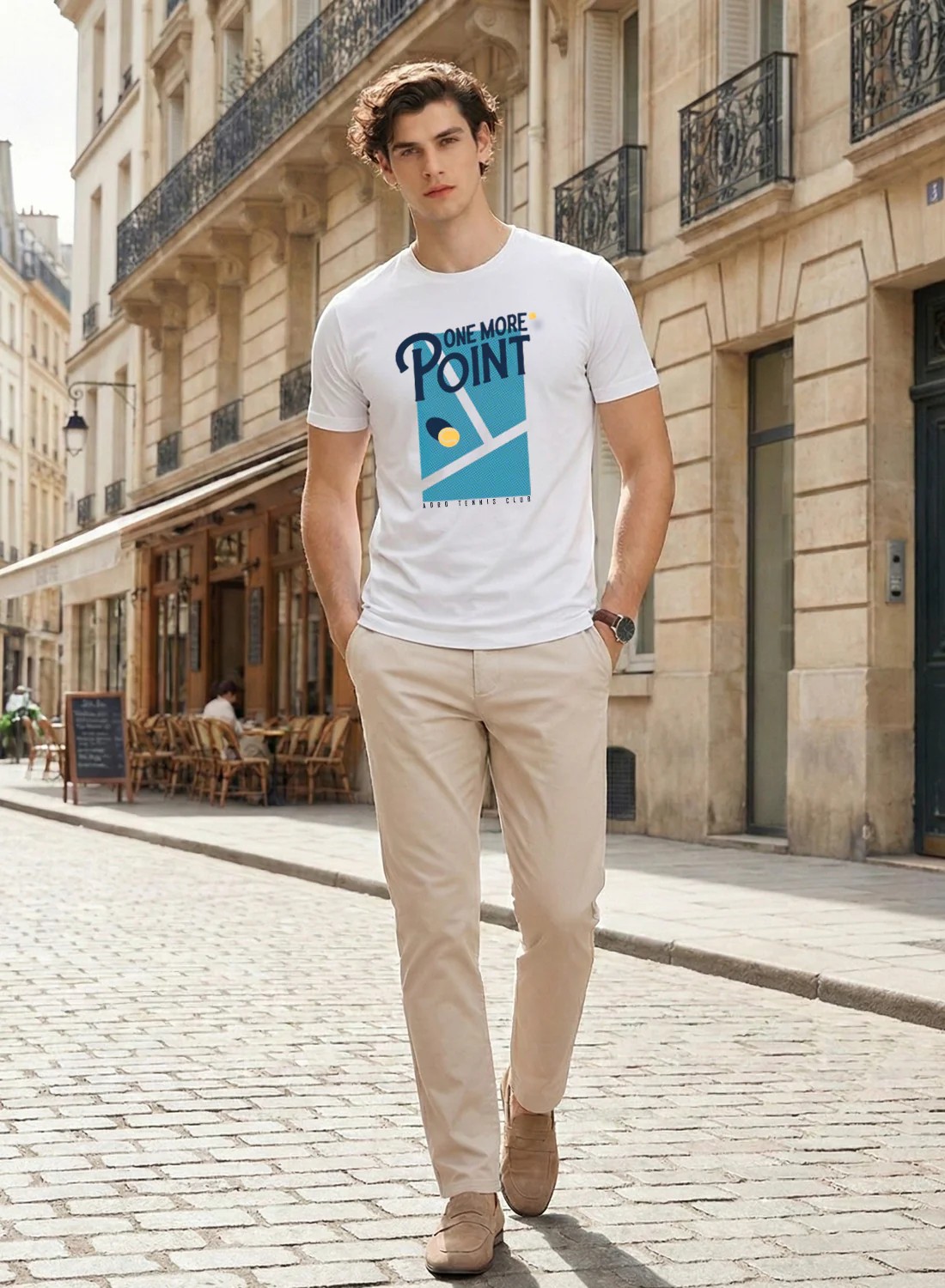 Men Tennis Printed T-Shirt - Image 5
