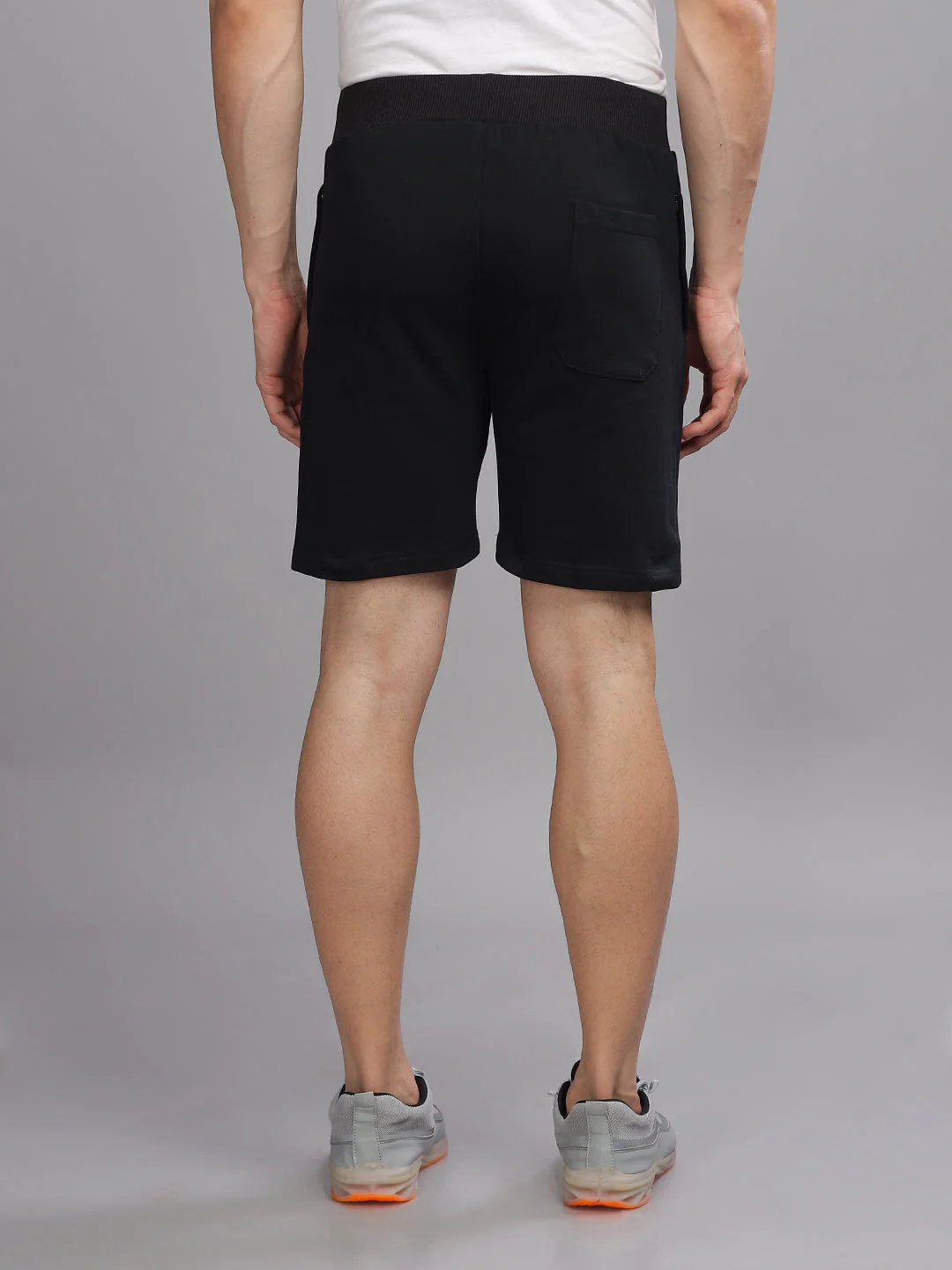 Men Terry Black Shorts - Image 3