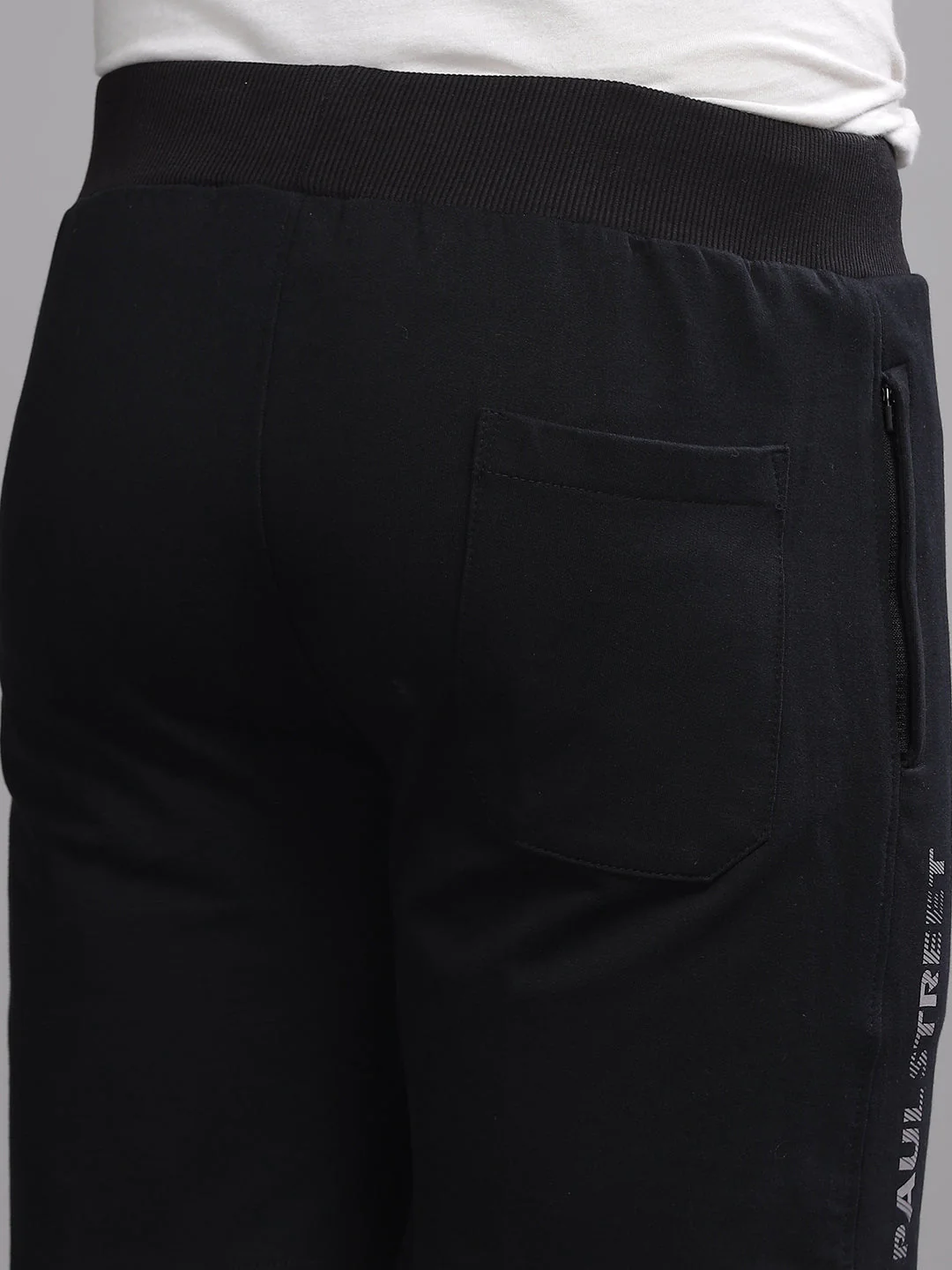 Men Terry Black Shorts - Image 6