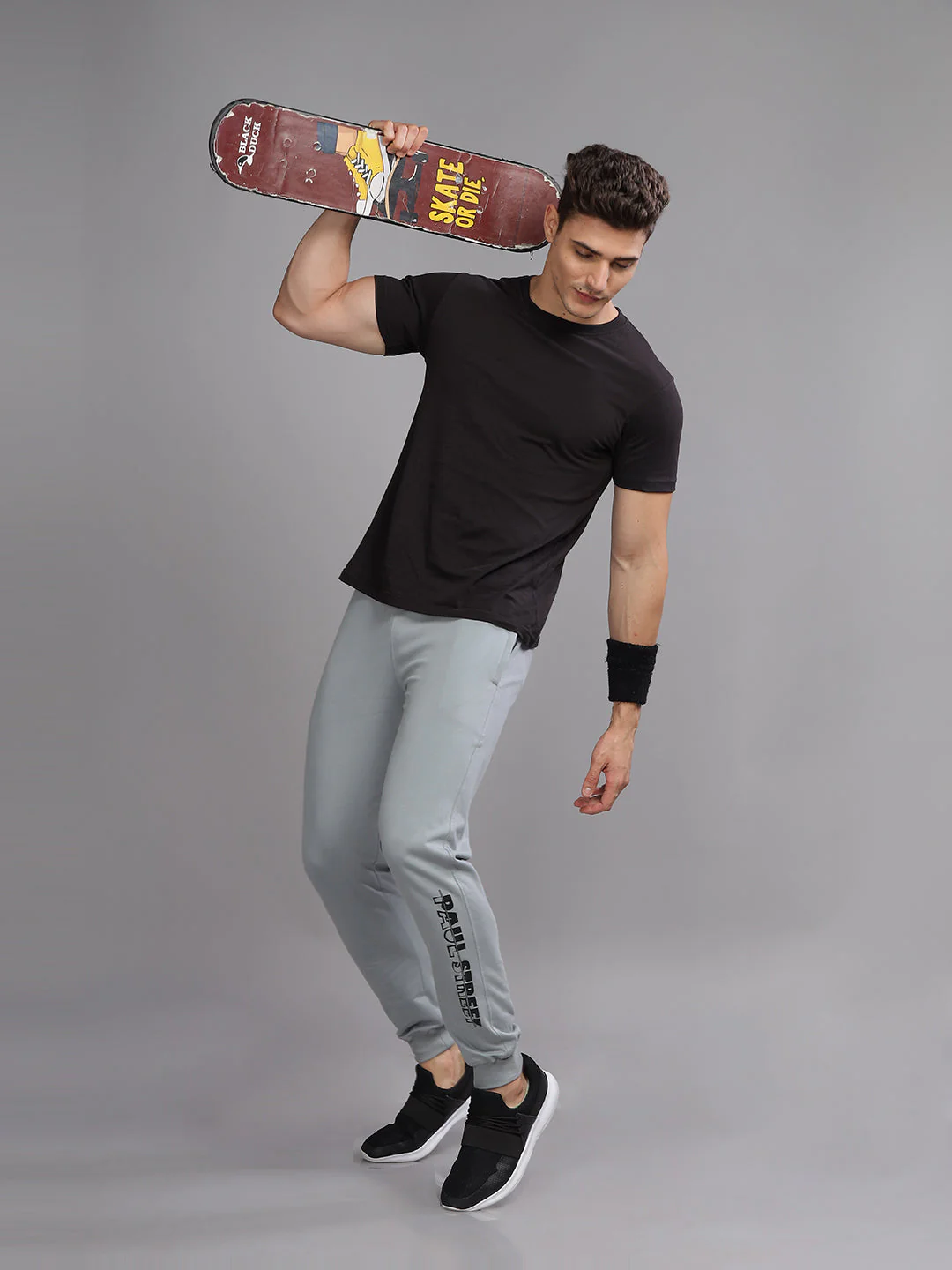 Men Terry Grey Jogger - Image 4