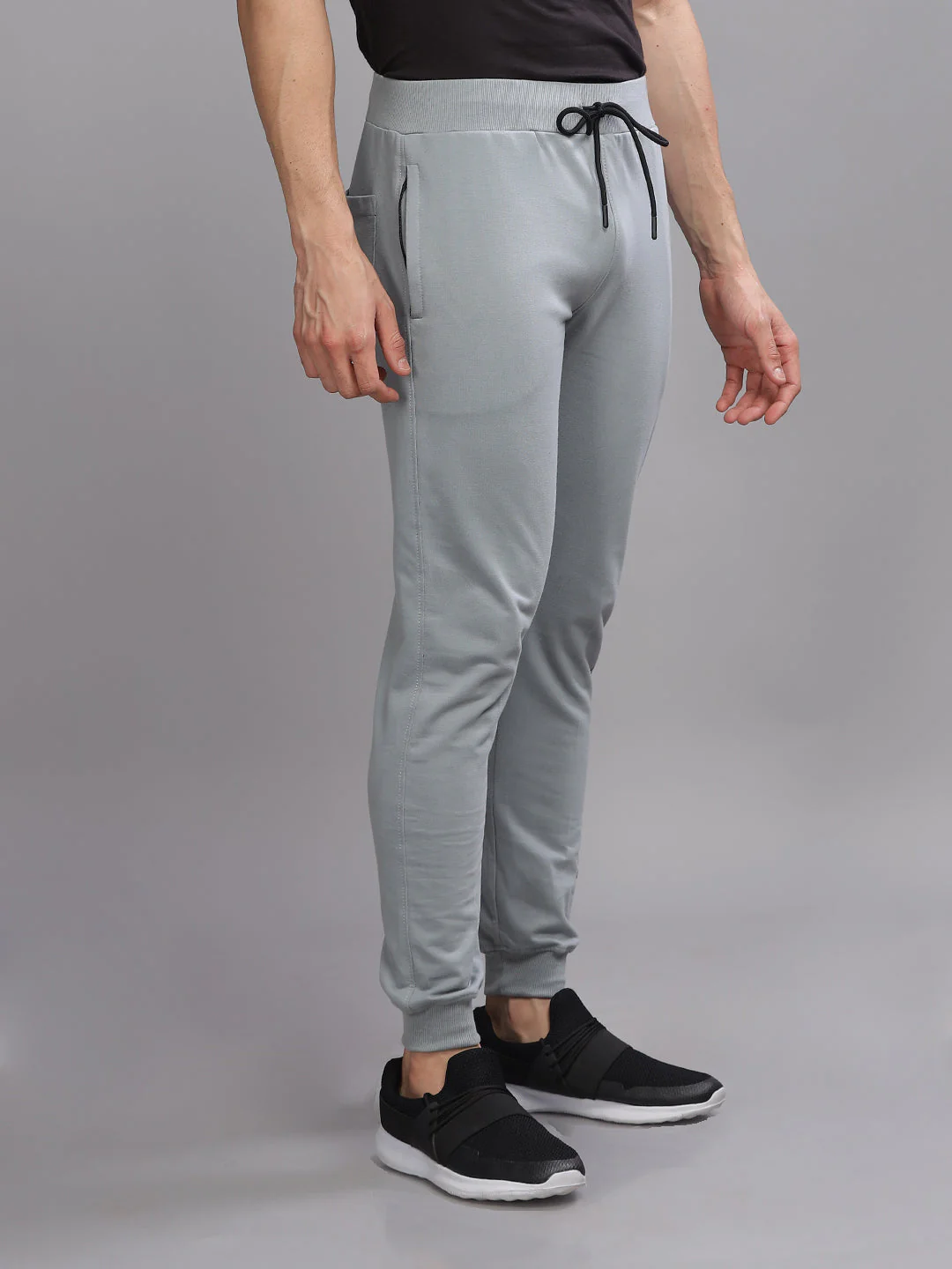 Men Terry Grey Jogger - Image 5