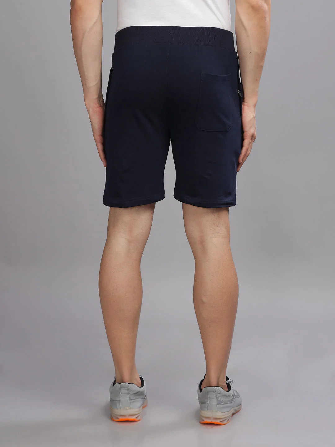 Men Terry Navy Shorts - Image 3