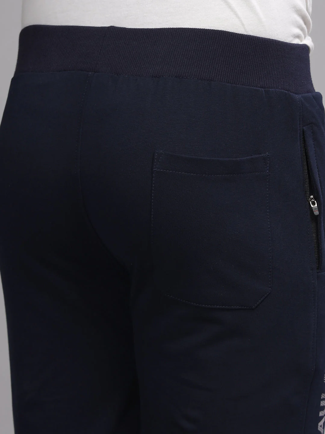 Men Terry Navy Shorts - Image 6