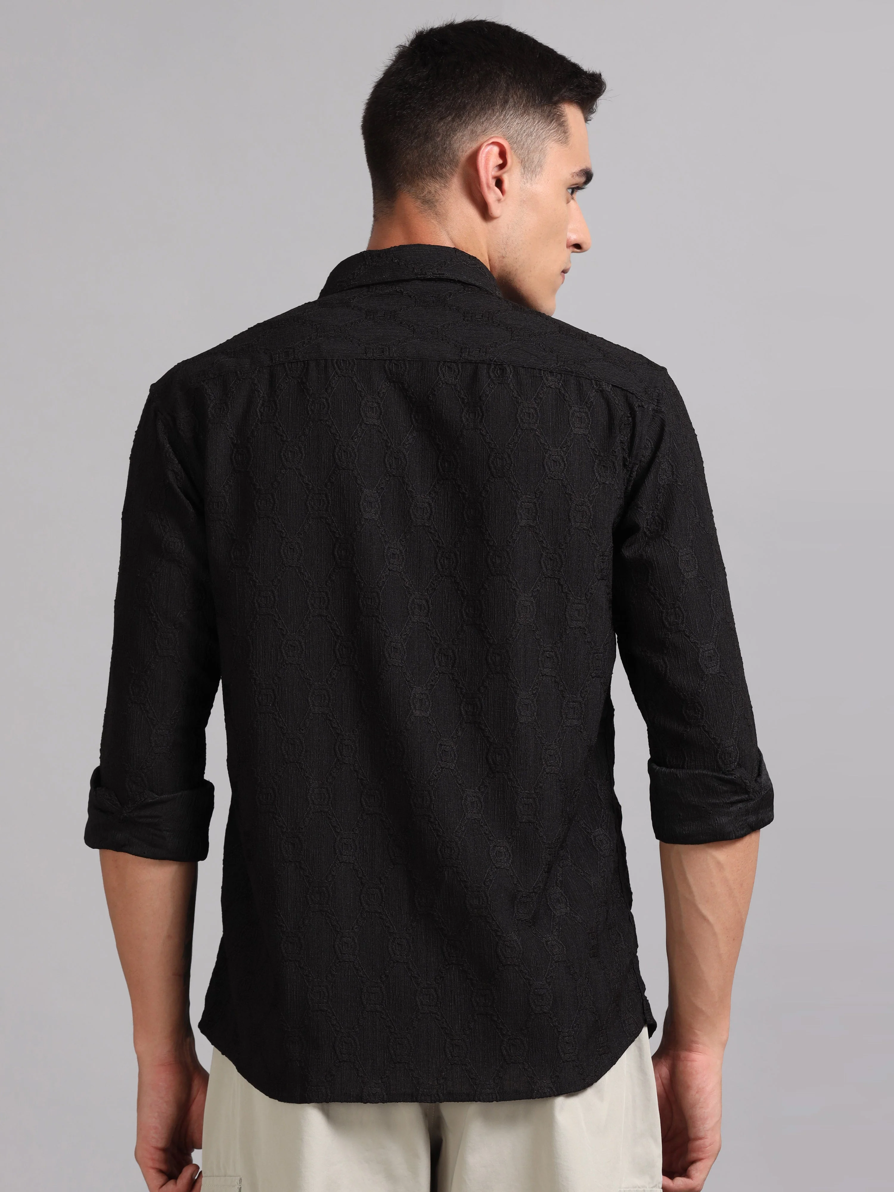 Men Texlink Black Shirt - Image 2